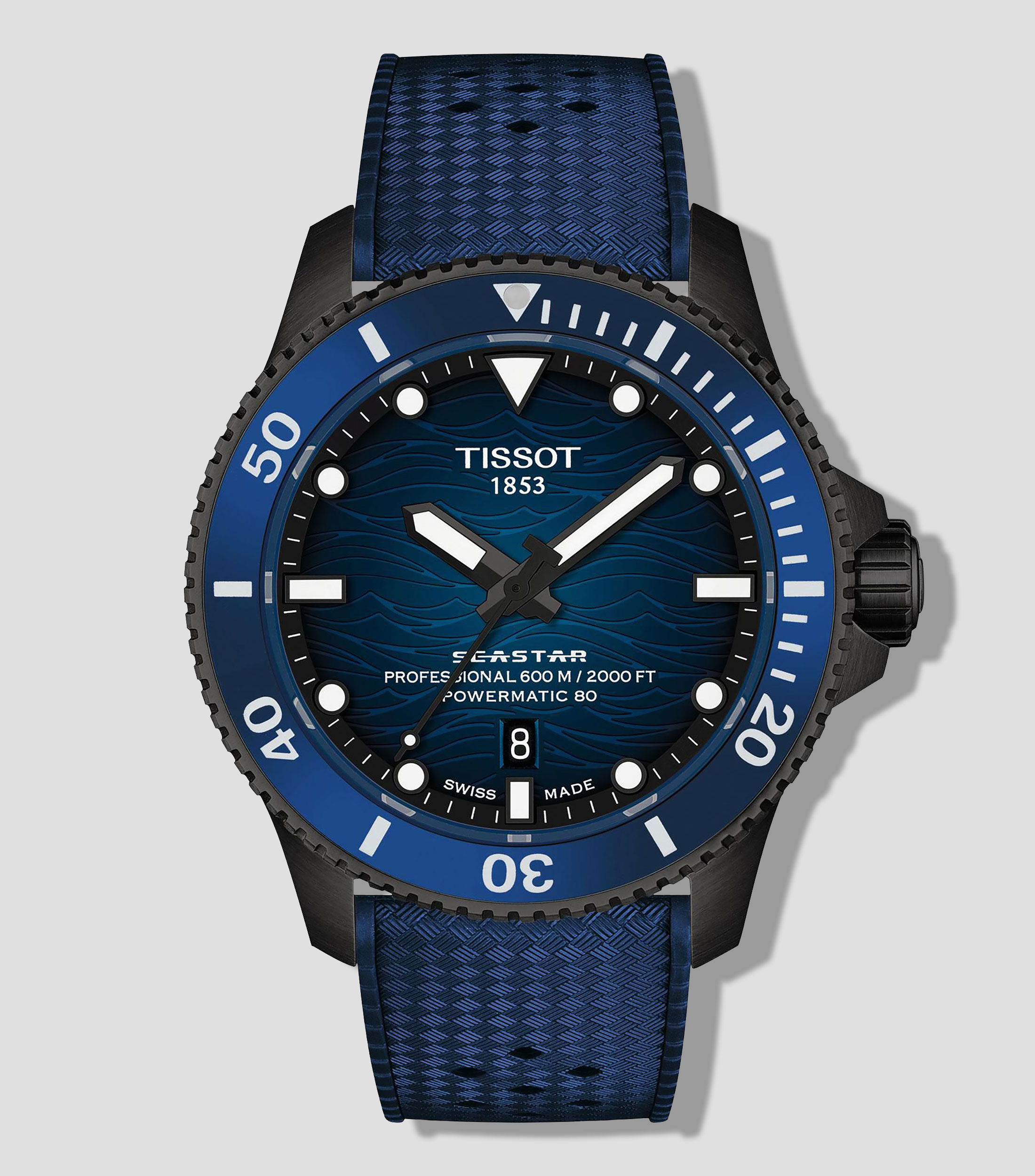Reloj para hombre Seastar Deportivo Negro, Azul