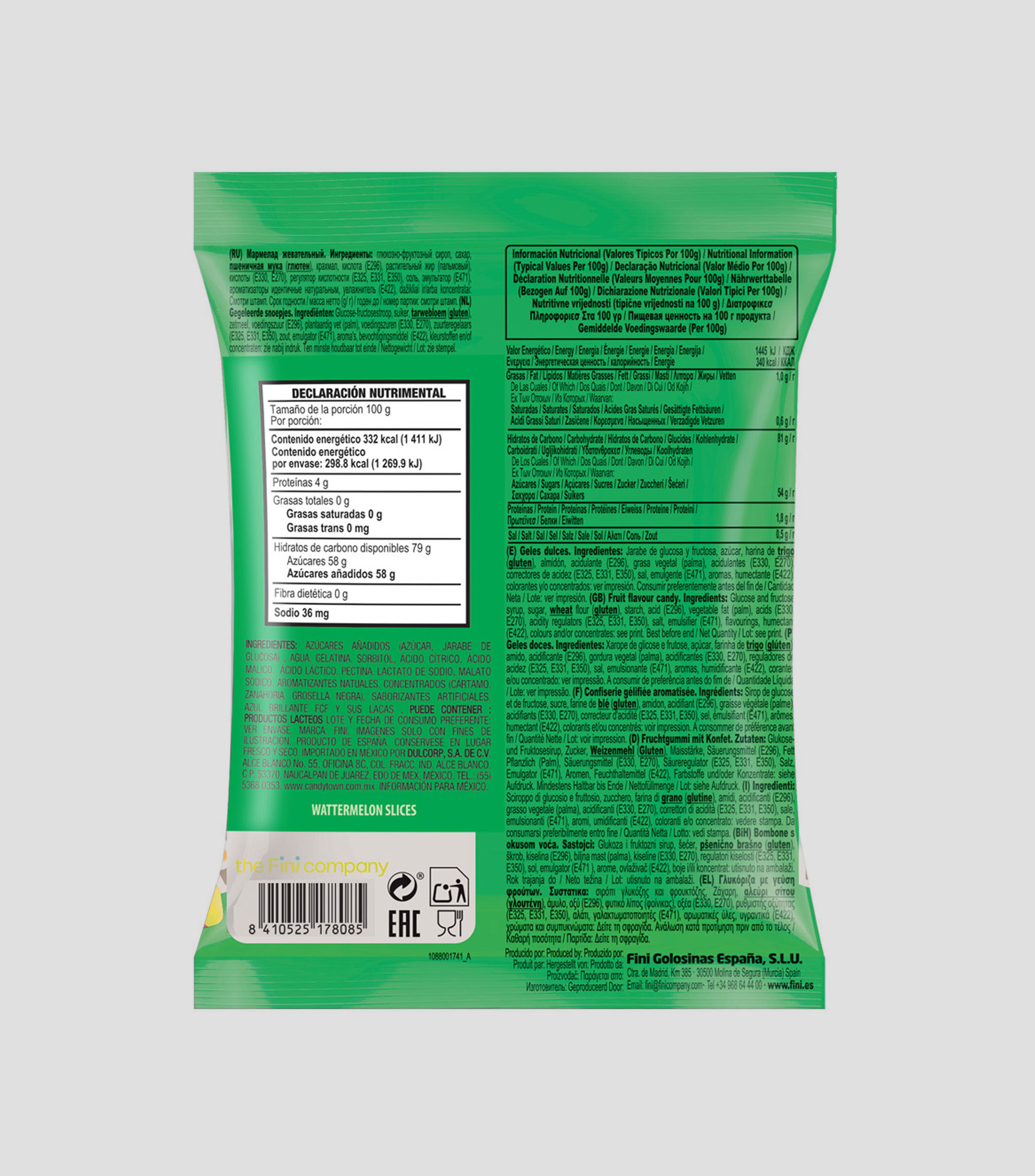 Gomitas Watermelon Slices, 90 gr