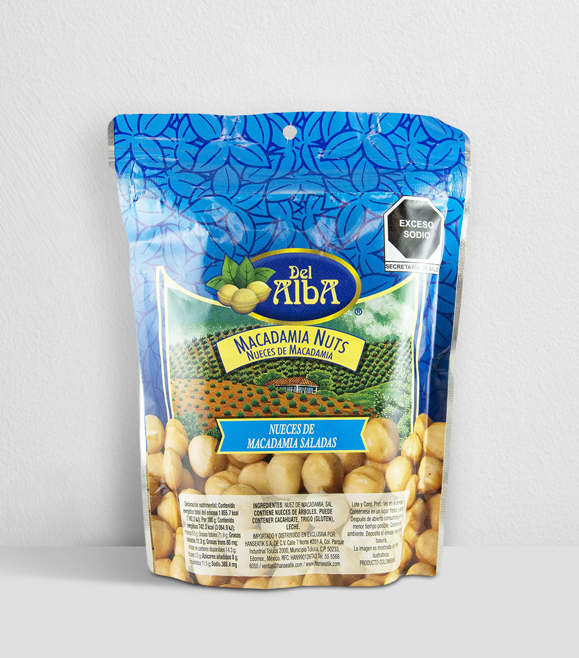 Macadamia Salada Entera, 250 g