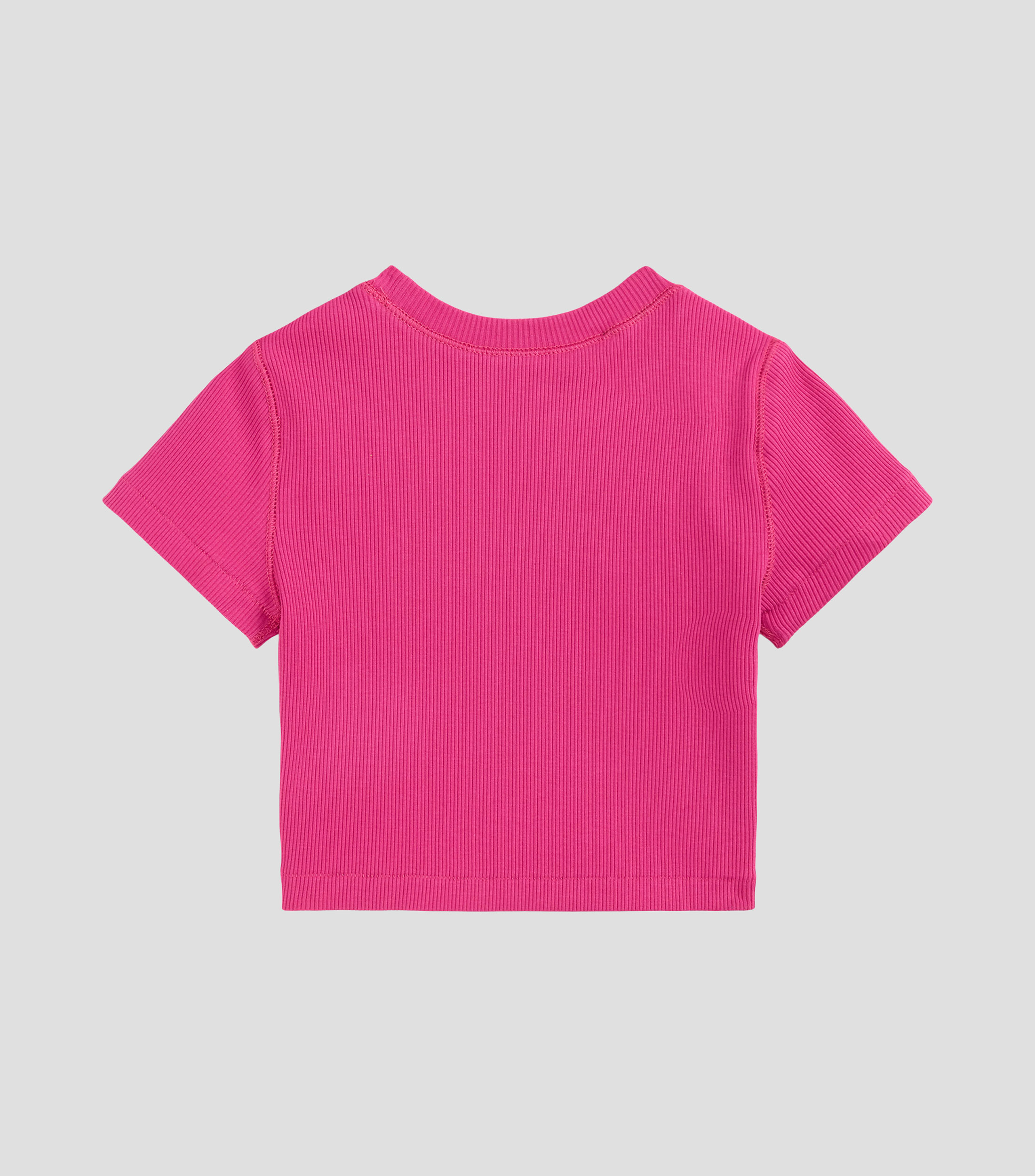Playera cuello redondo manga corta lisa Niña