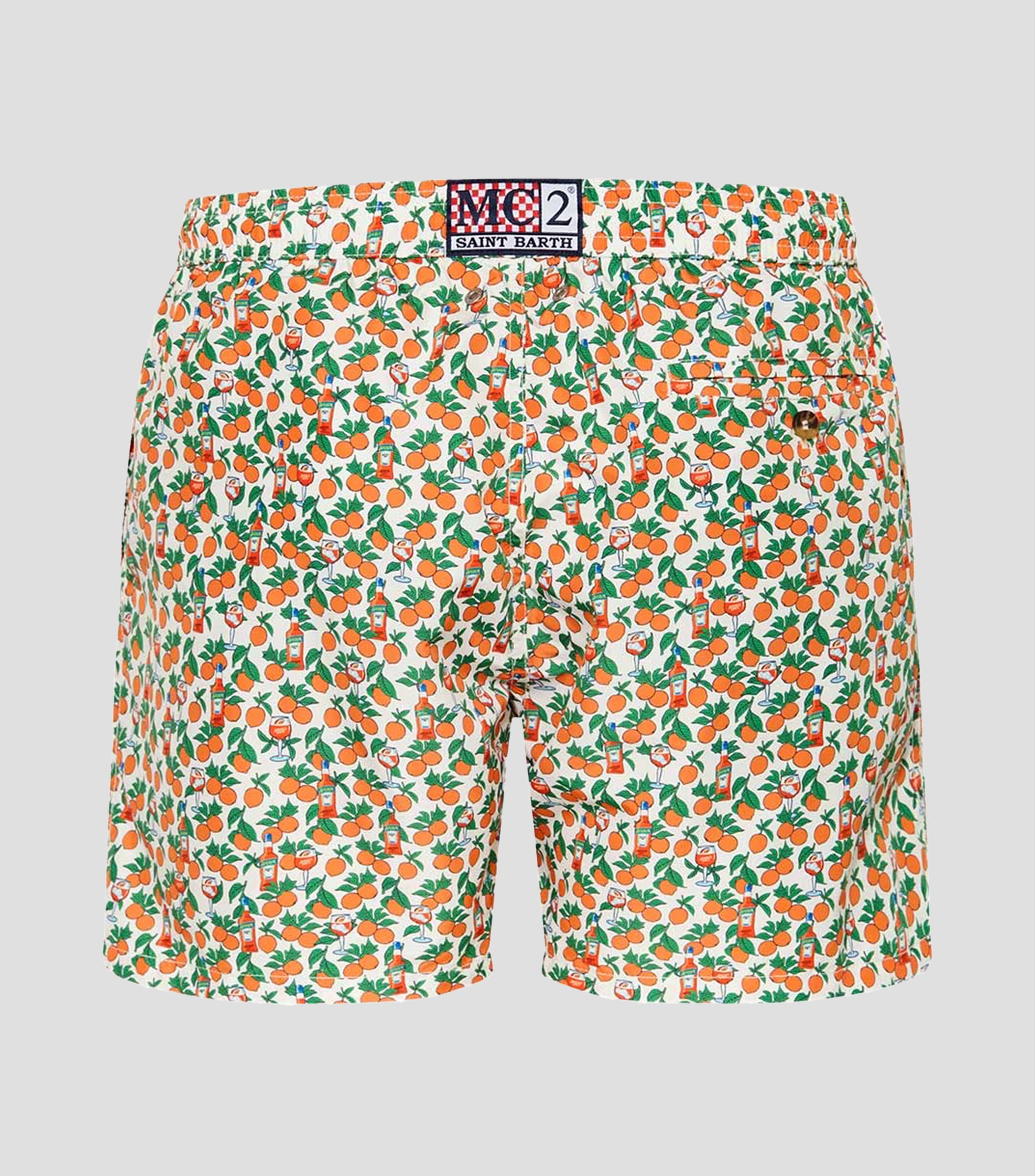 Traje de baño largo estampado Hombre