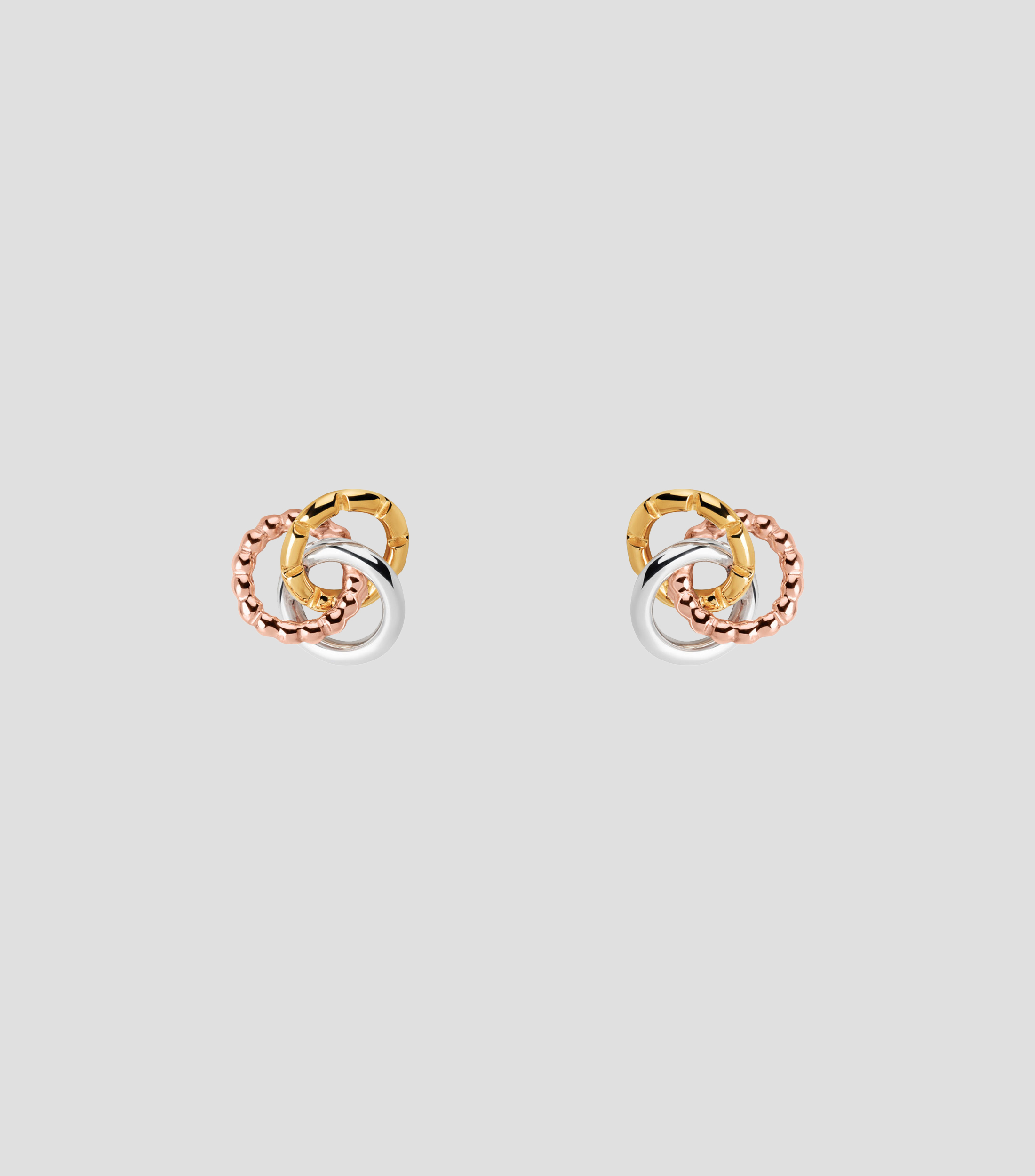 Aretes Praline en plata Xocolate Mujer