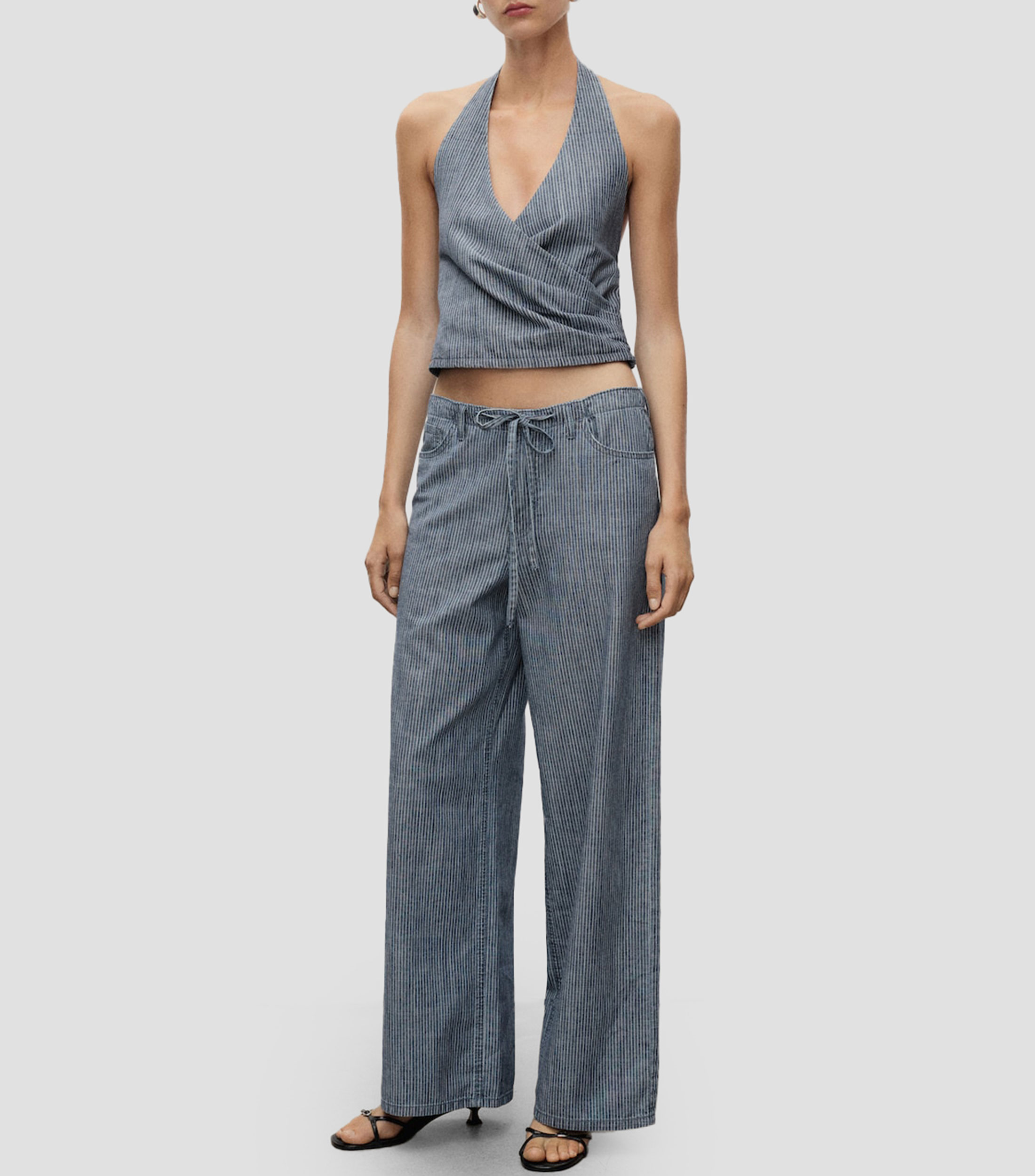 Pantalón con rayas Mujer