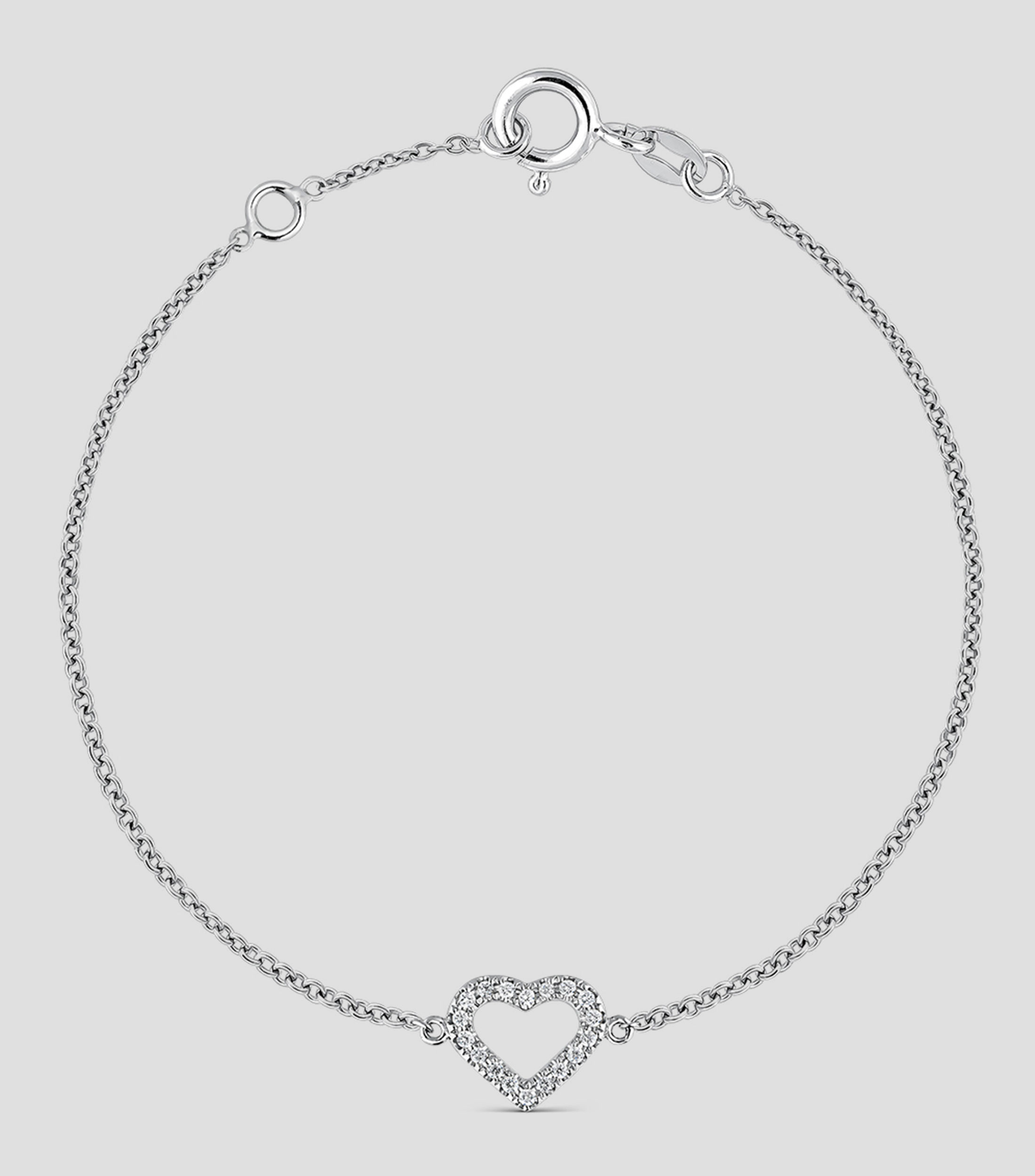 Pulsera en Oro Blanco de 18 Kilates con Diamantes Grace Mujer