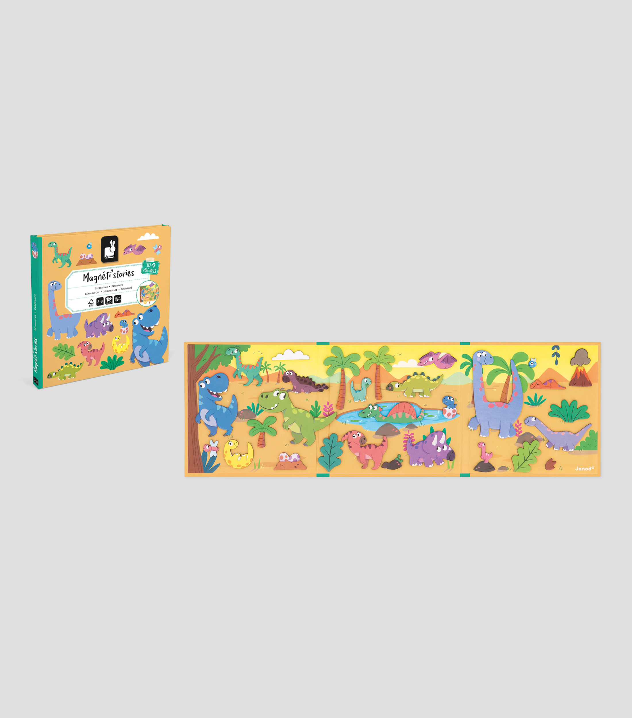 Playset Magnetistories, Dinosaurios