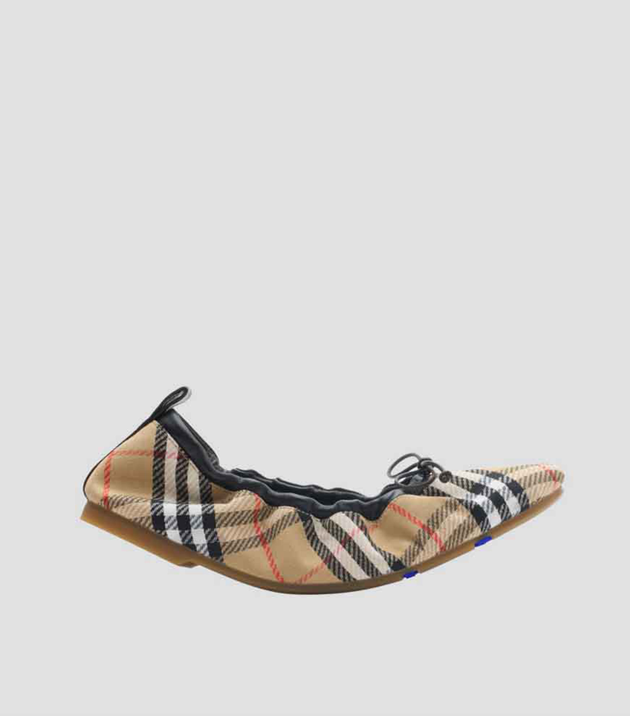 Flats estampado de cuadros Mujer