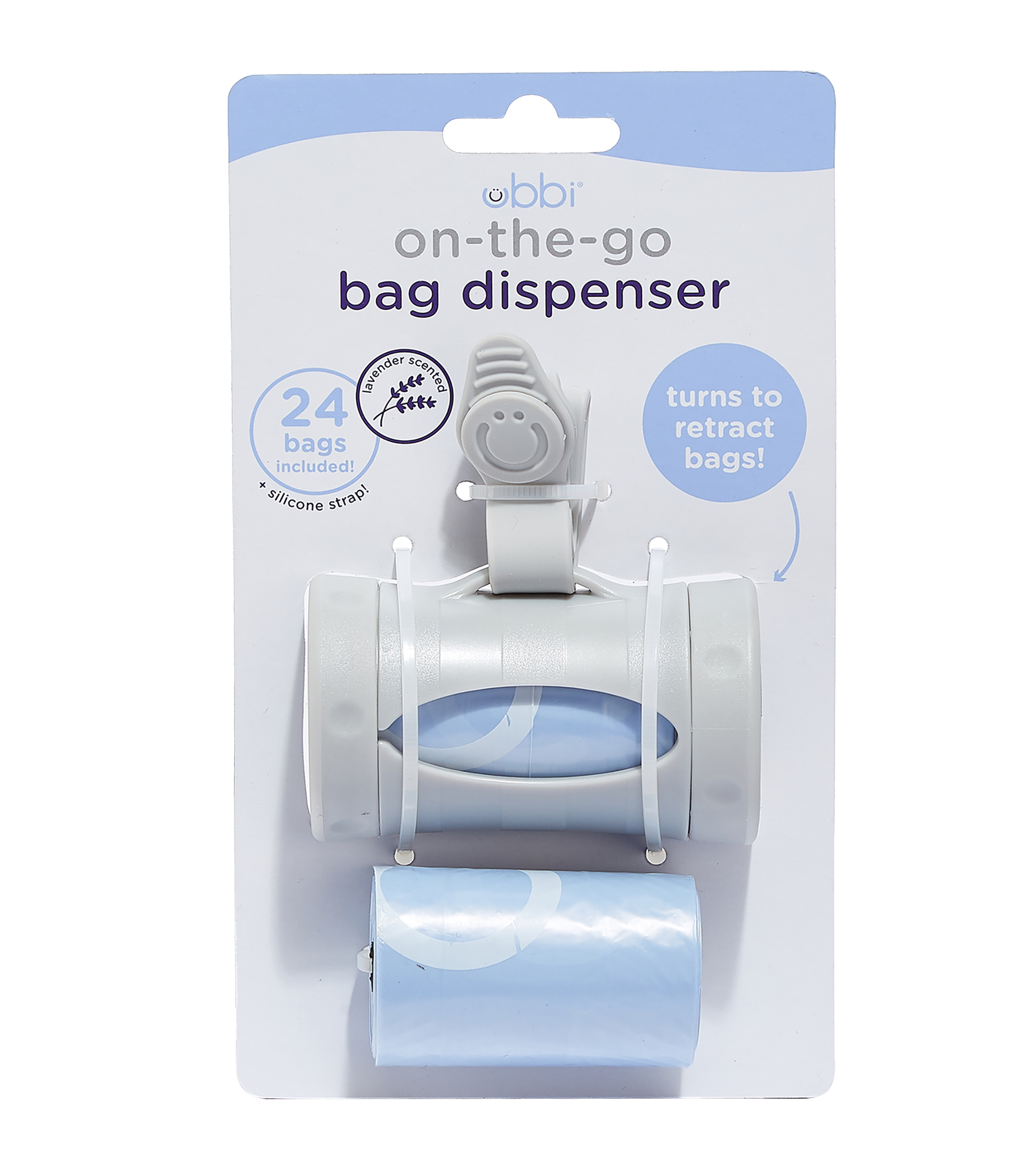 Dispensador de Bolsas Portátil Gris