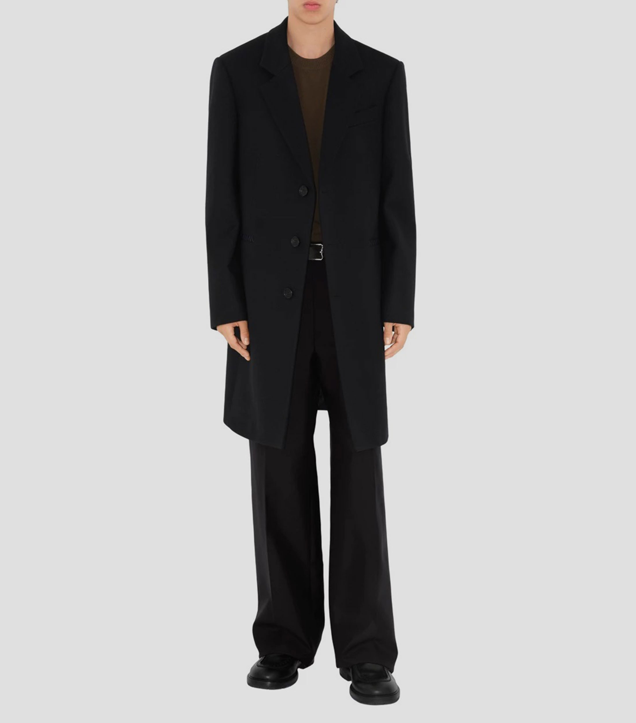 Abrigo Midi con Botonadura Hombre