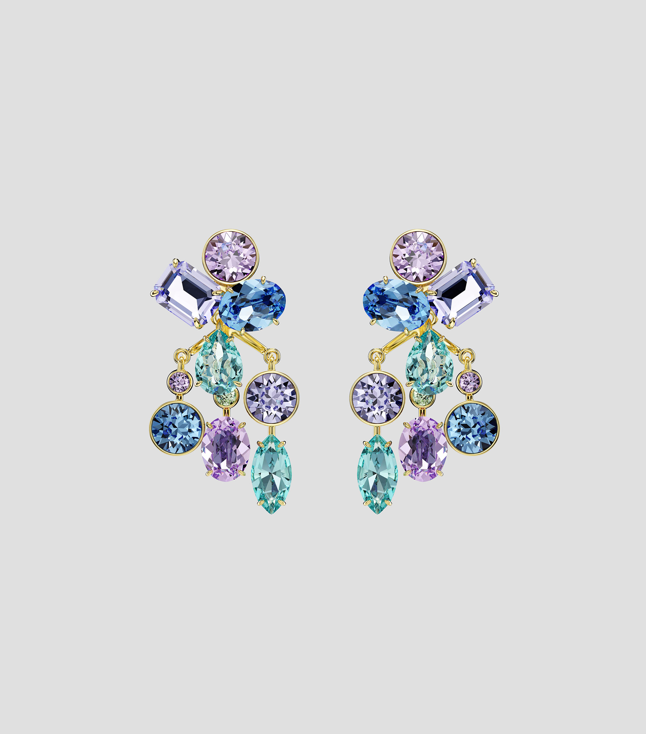 Pendientes Gema Ear Jacket con cristal Swarovski Mujer