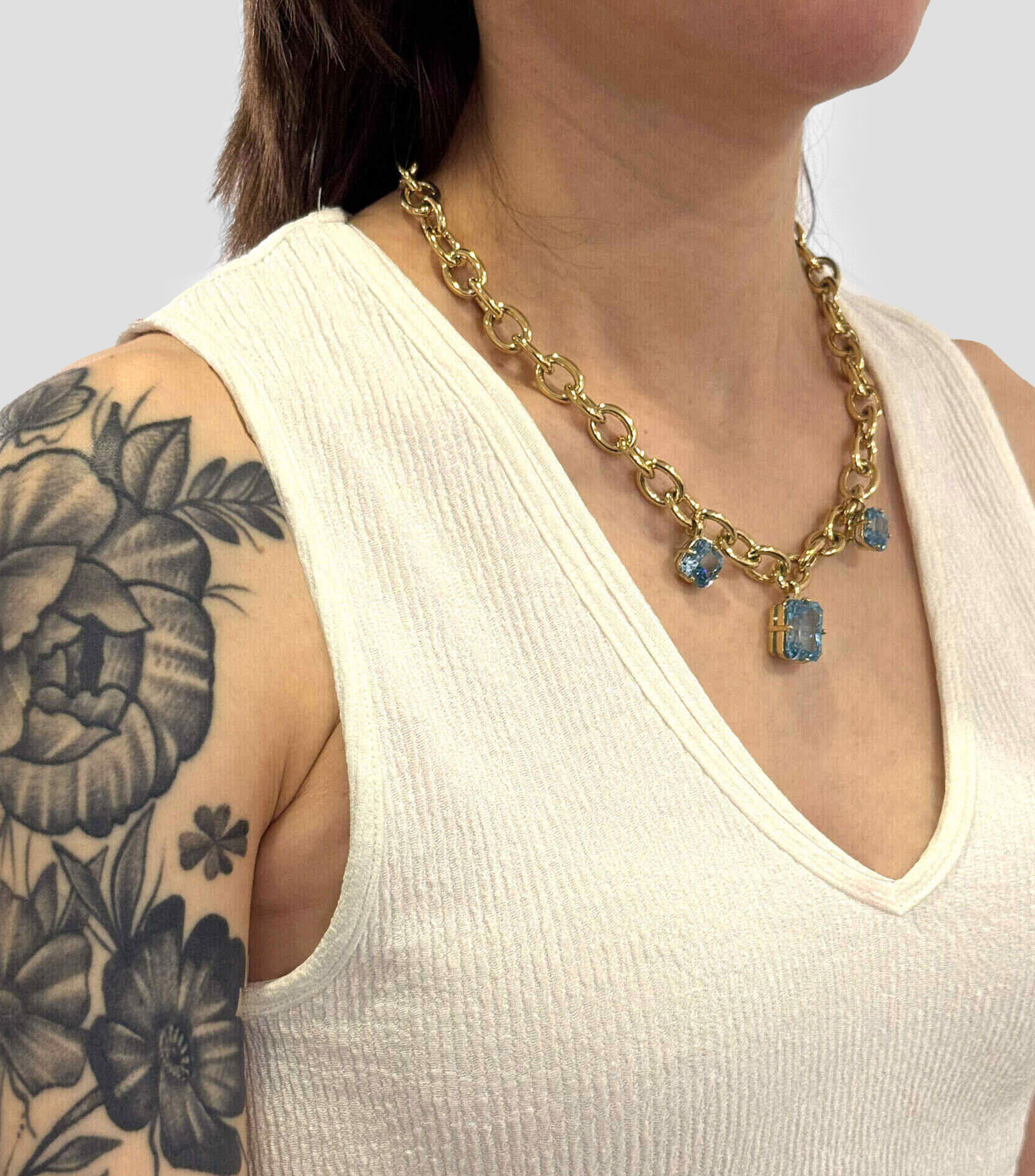Collar Flashing Lights con Circonita Mujer