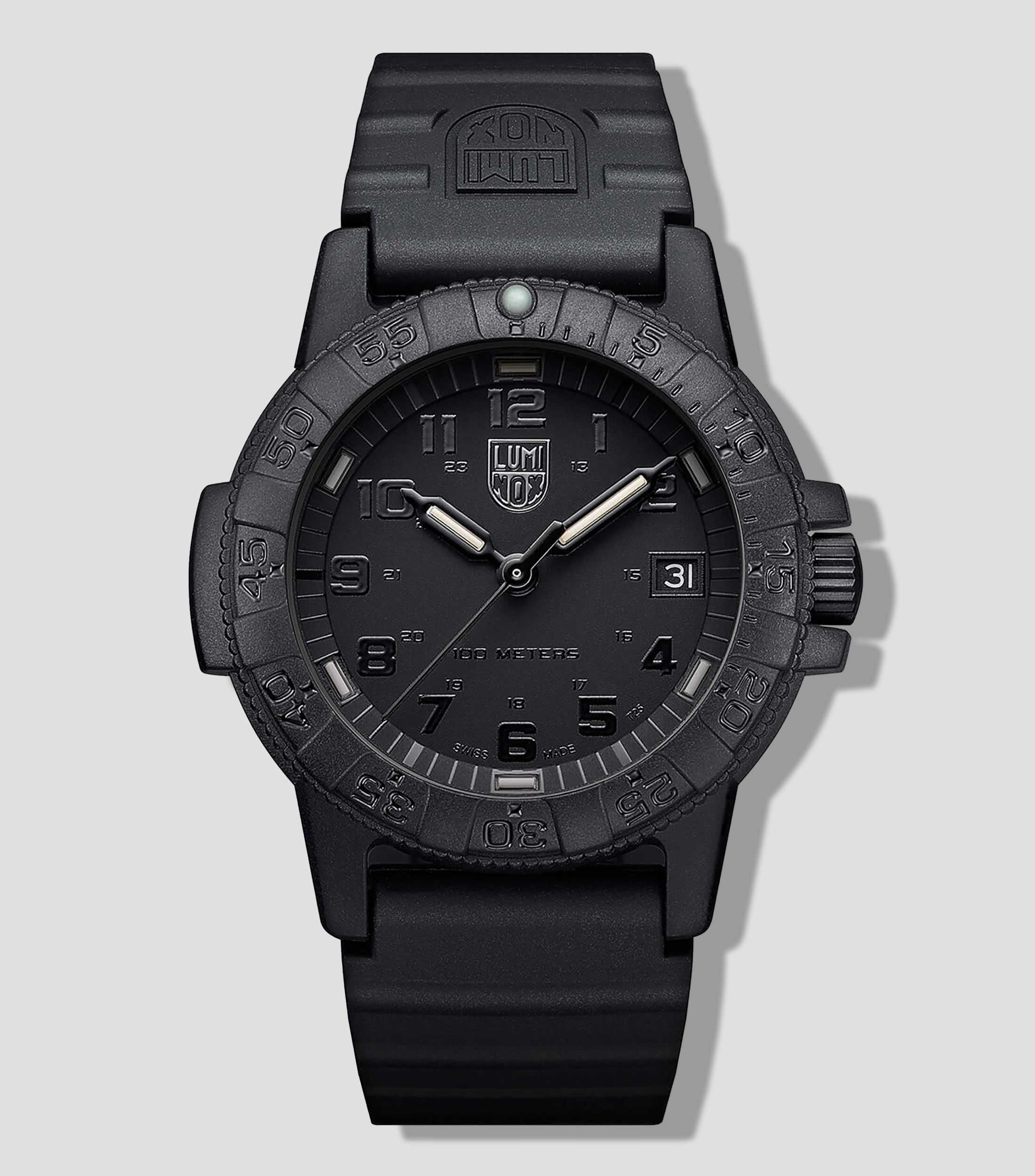 Reloj para hombre Leatherback Sea Turtle 0300 Series de vestir, Negro