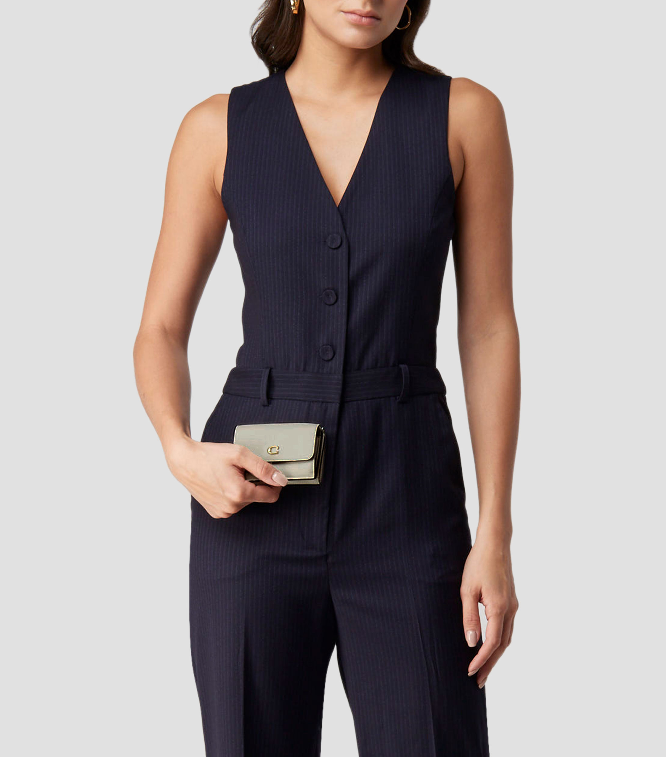 Cartera en piel texturizada Mujer