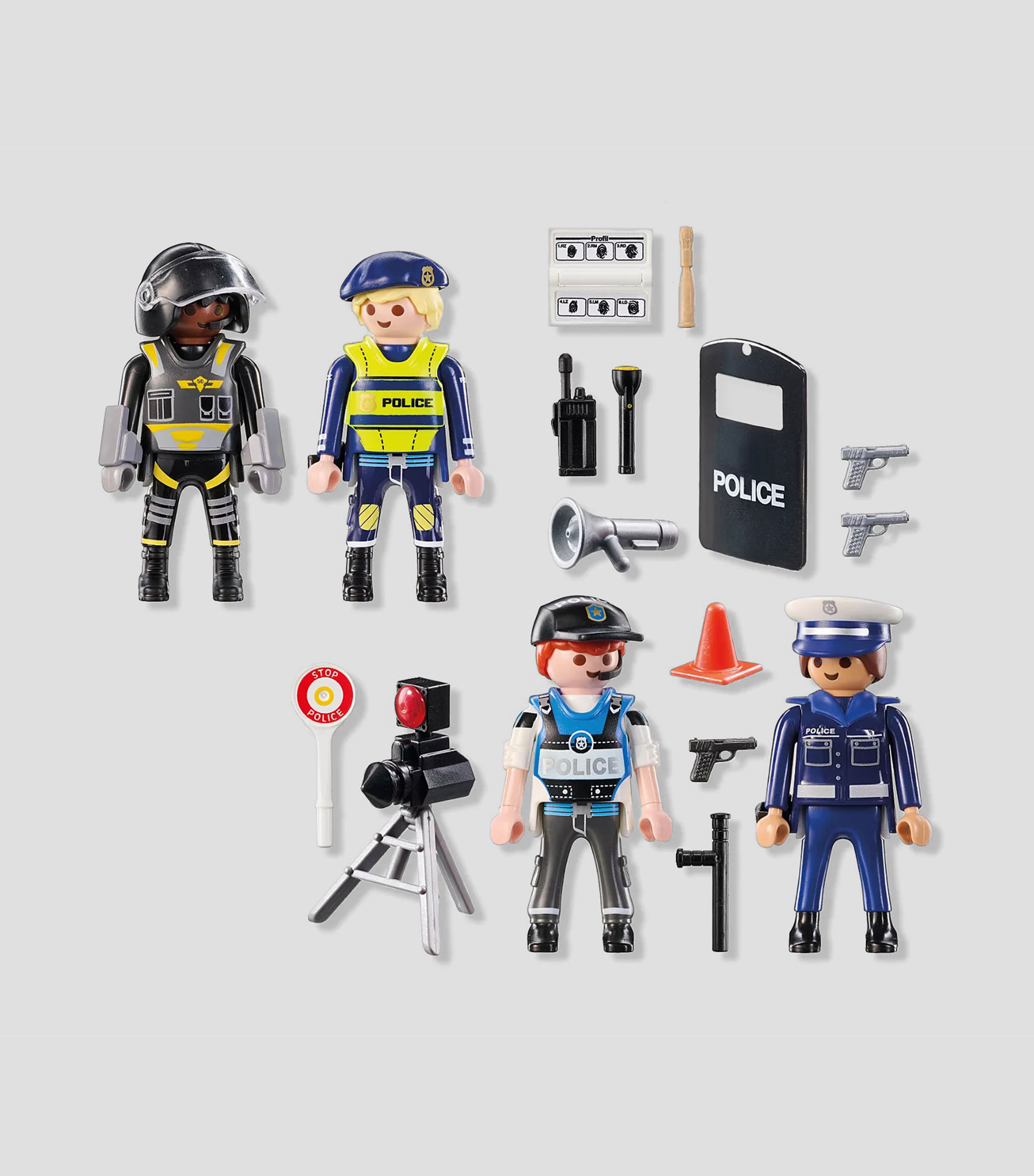 Playset Set figuras de policía