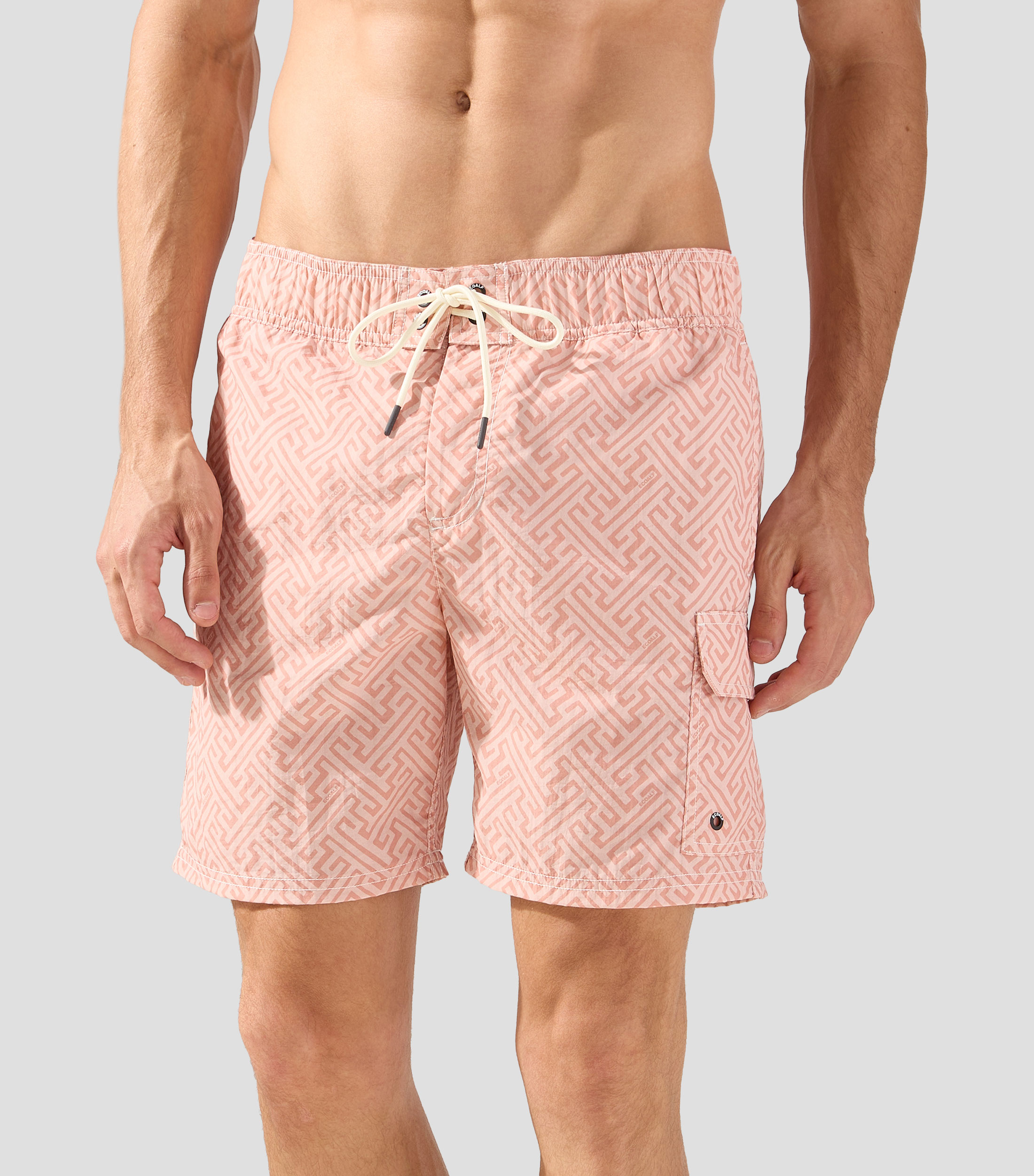 Traje de Baño corto con estampado Hombre