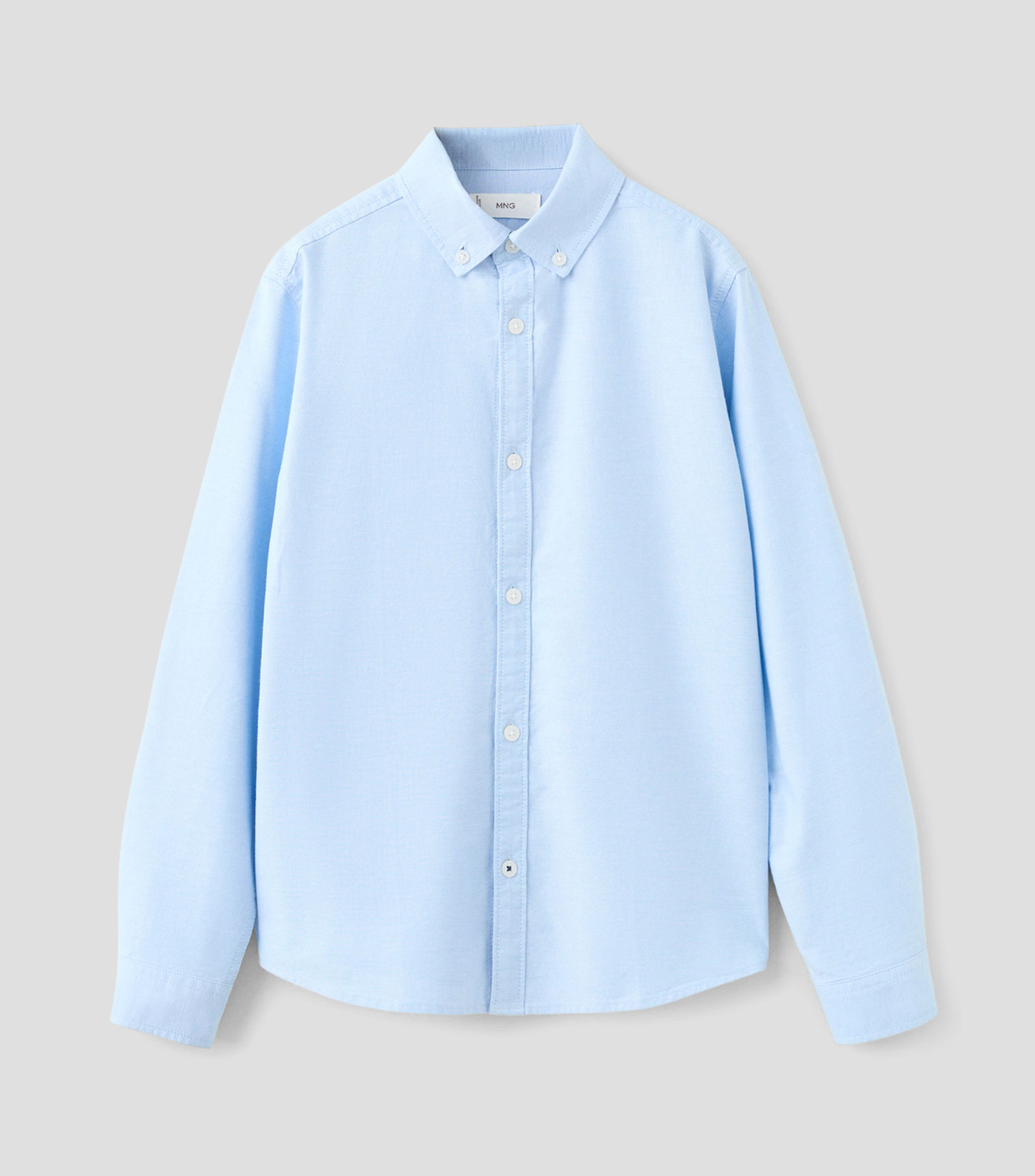 Camisa lisa manga larga Niño