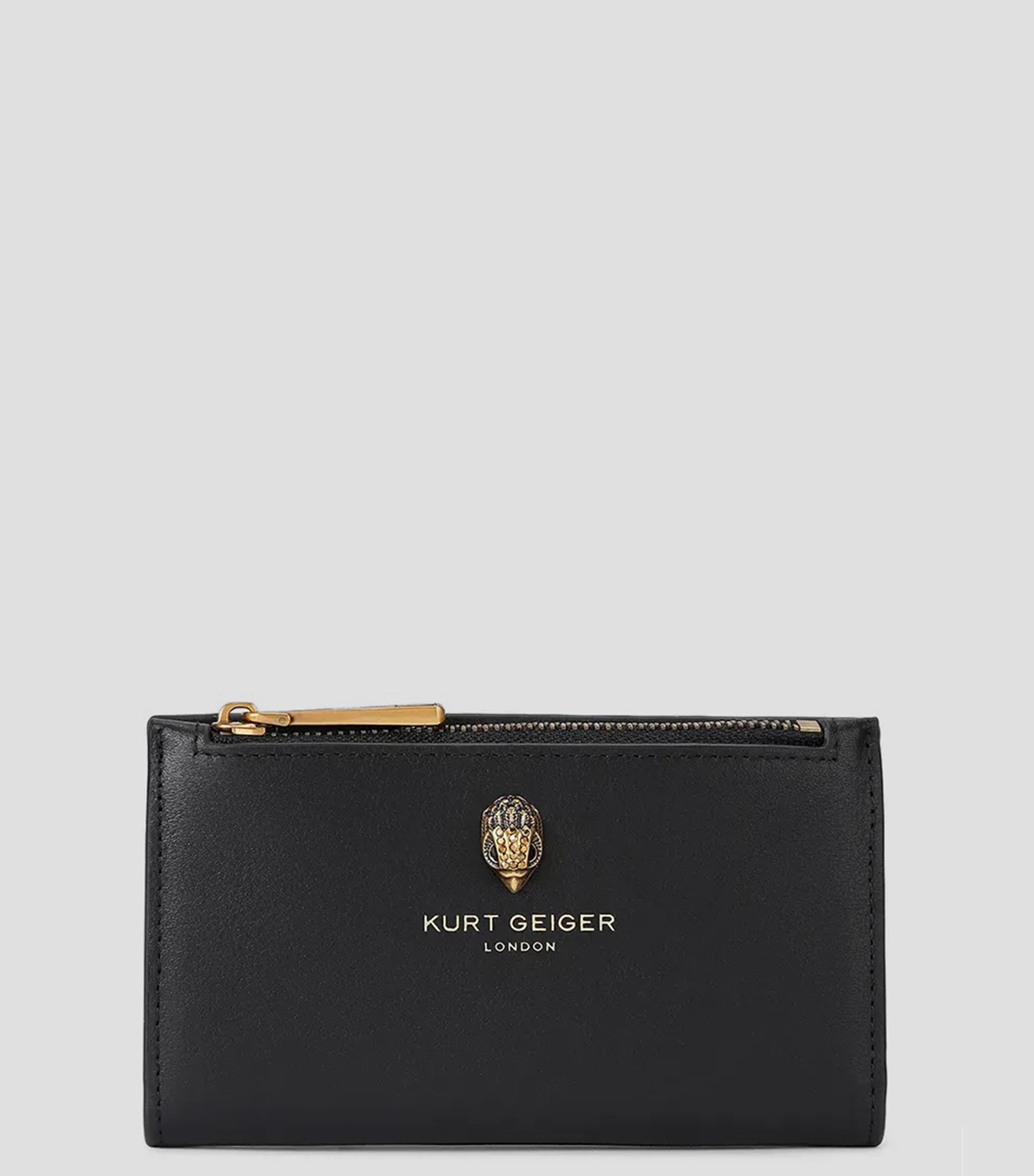 Monedero liso con detalle texturizado Mujer