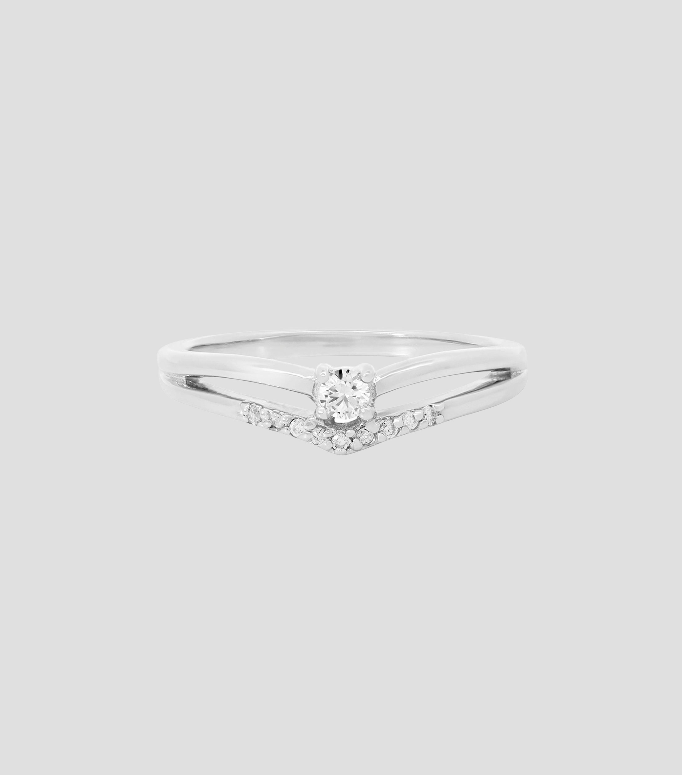 Anillo de promesa en oro Mujer