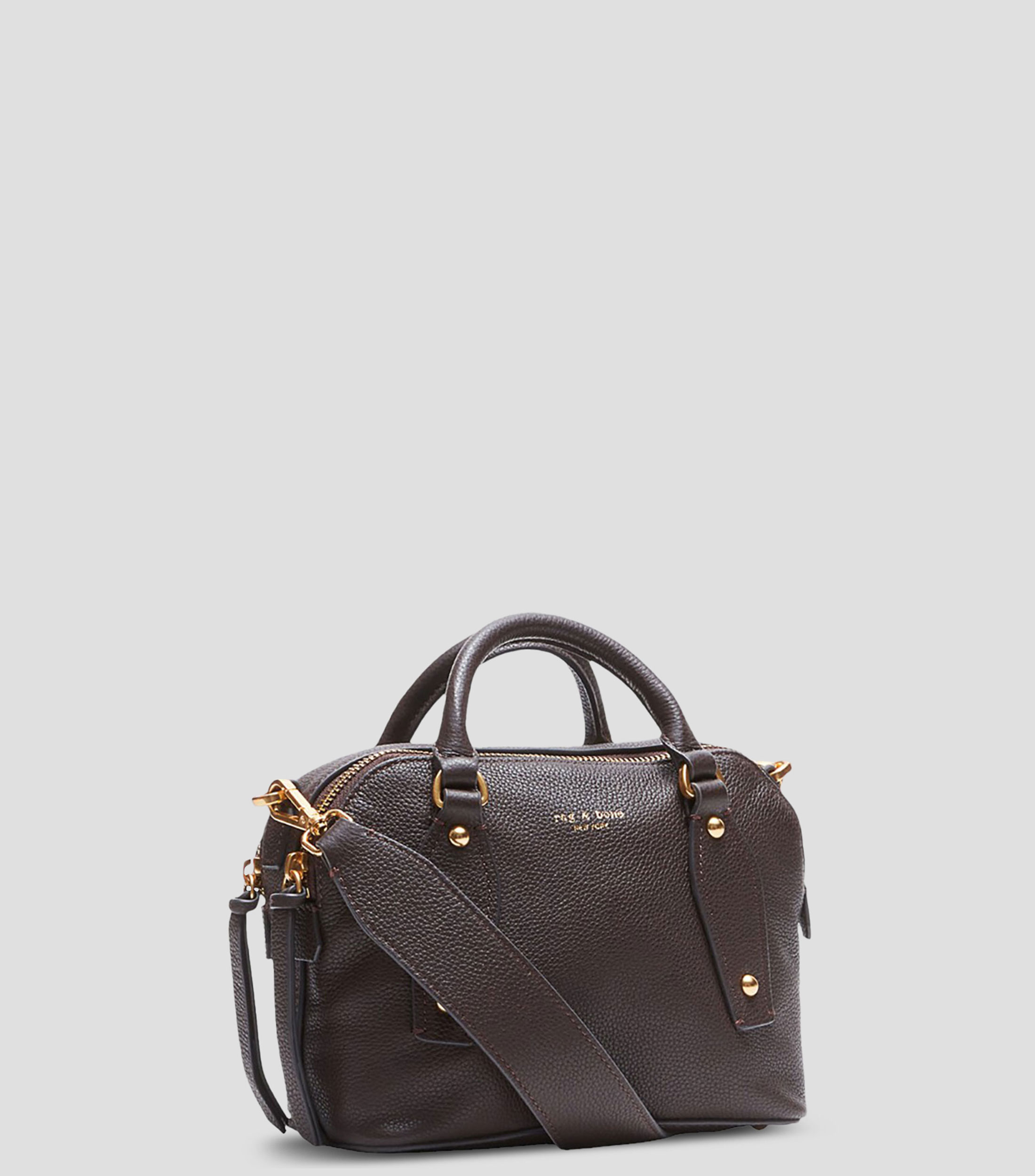 Bolsa satchel granulada Mujer