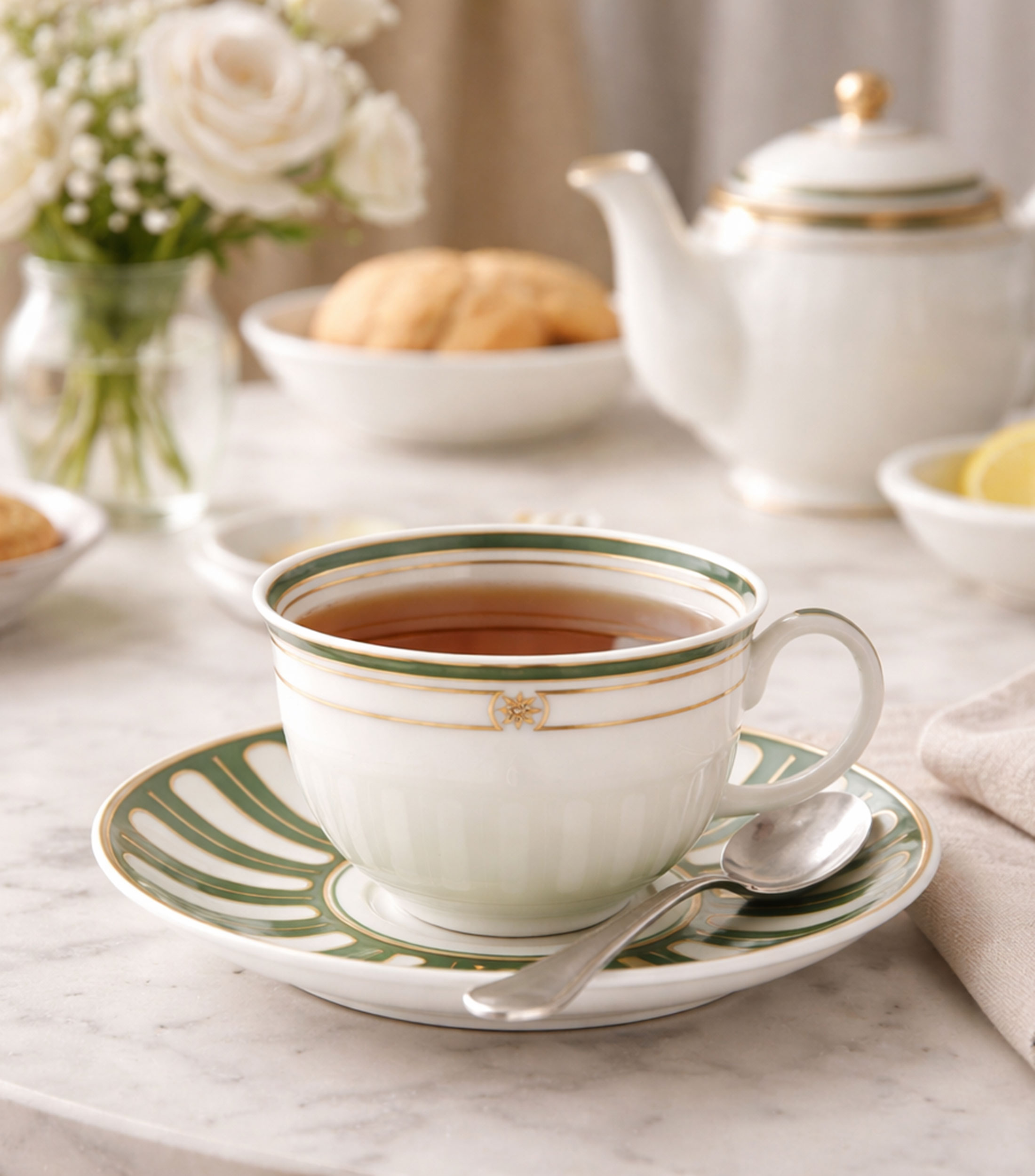 Taza para té con platillo Stella
