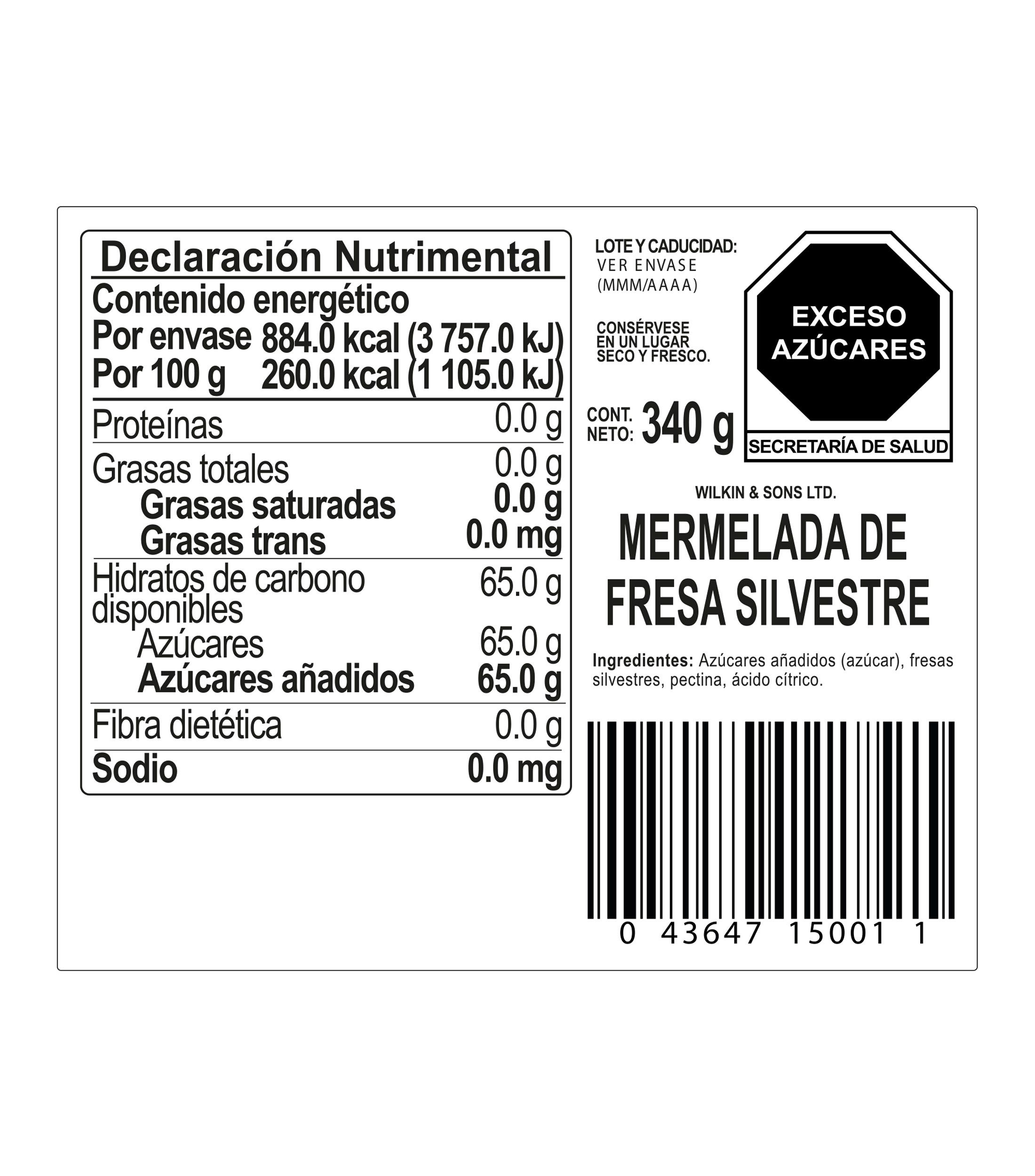 Mermelada Little Scarlet Conserve, 340 g