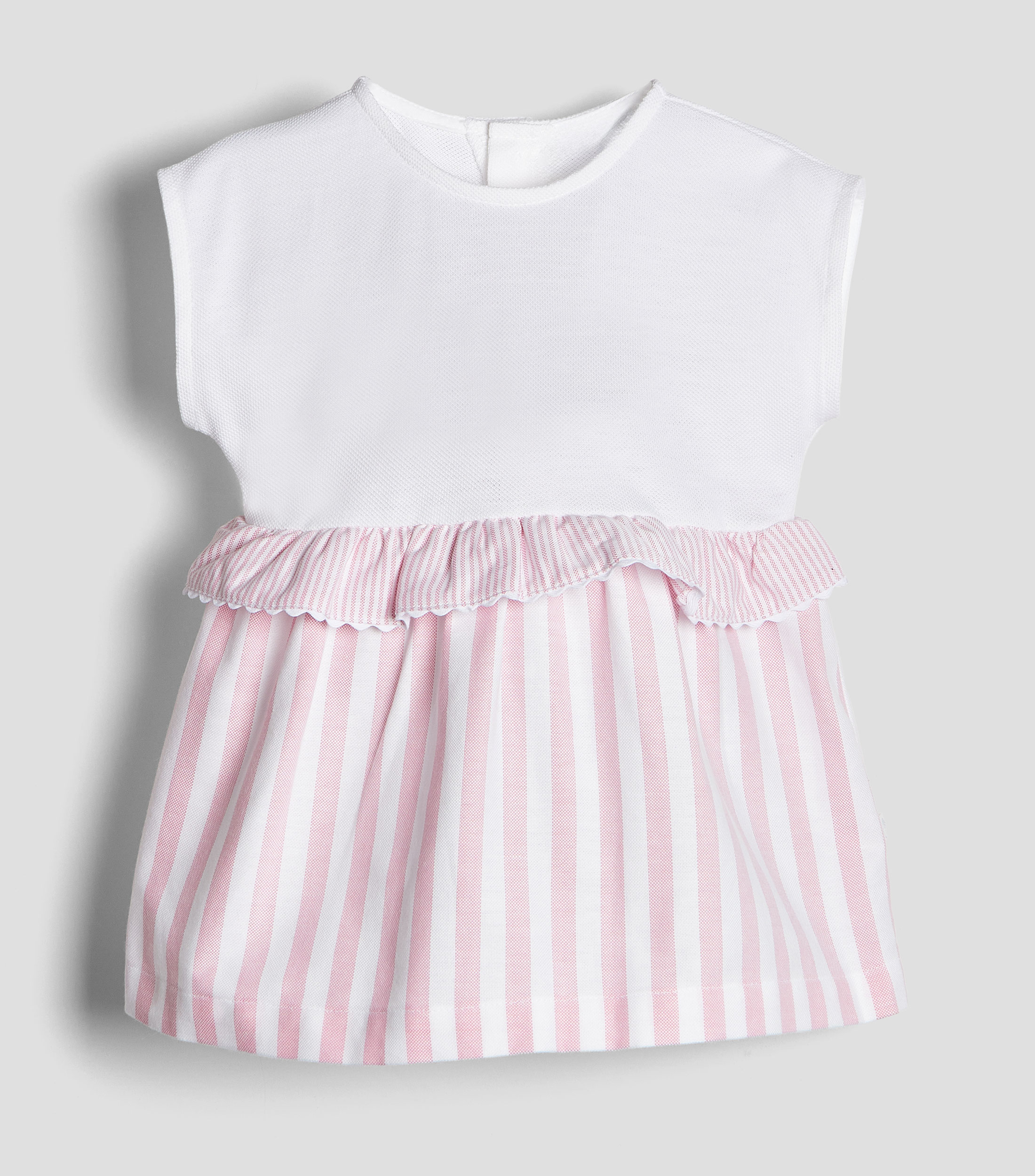 Vestido corto con líneas Bebé