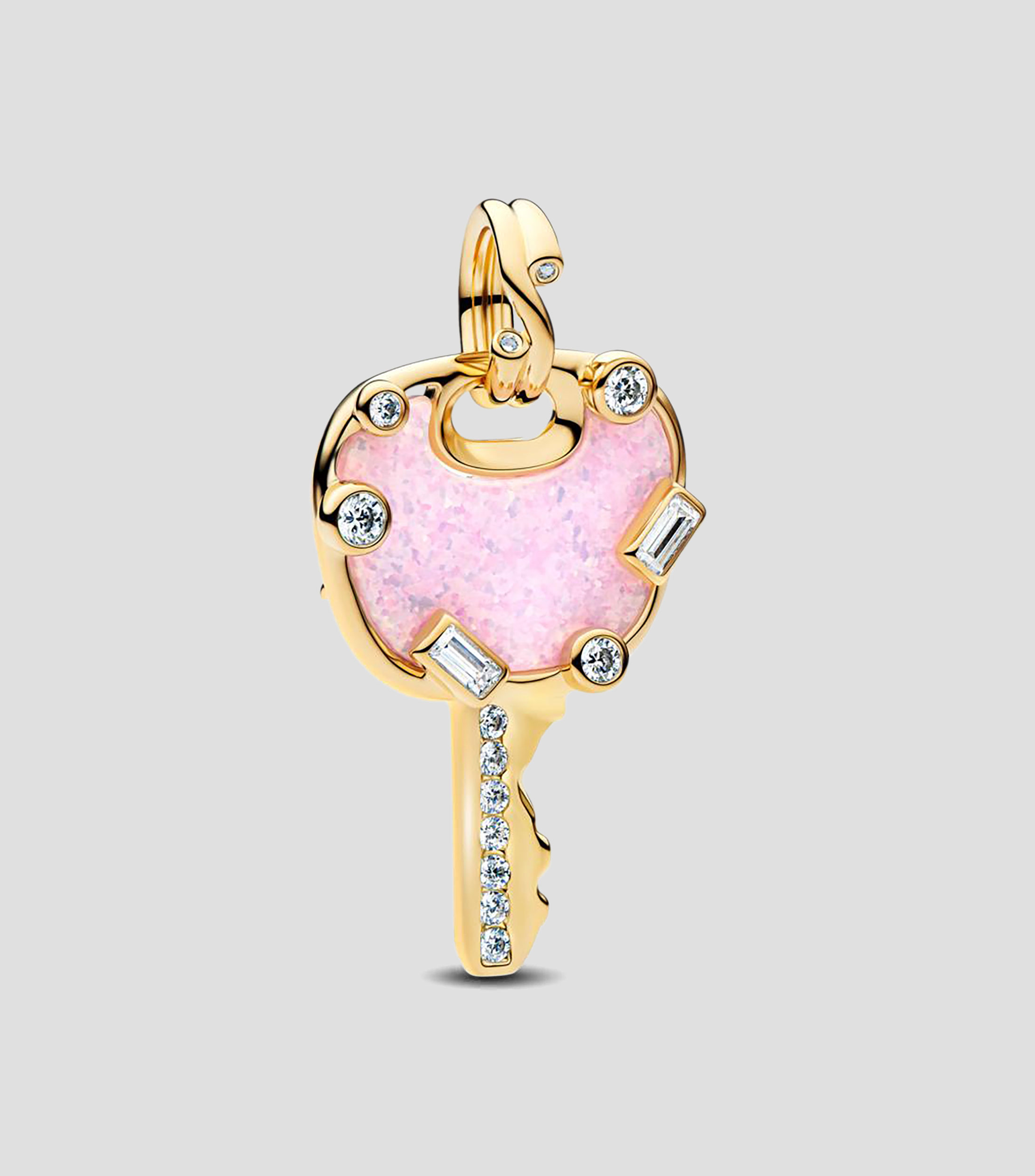 Charm en plata llave Unisex