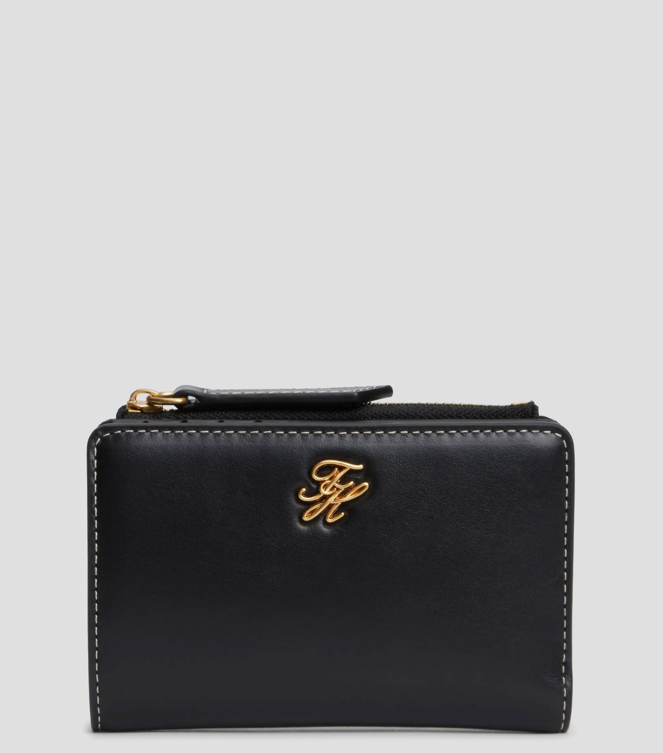 Cartera en piel lisa Mujer