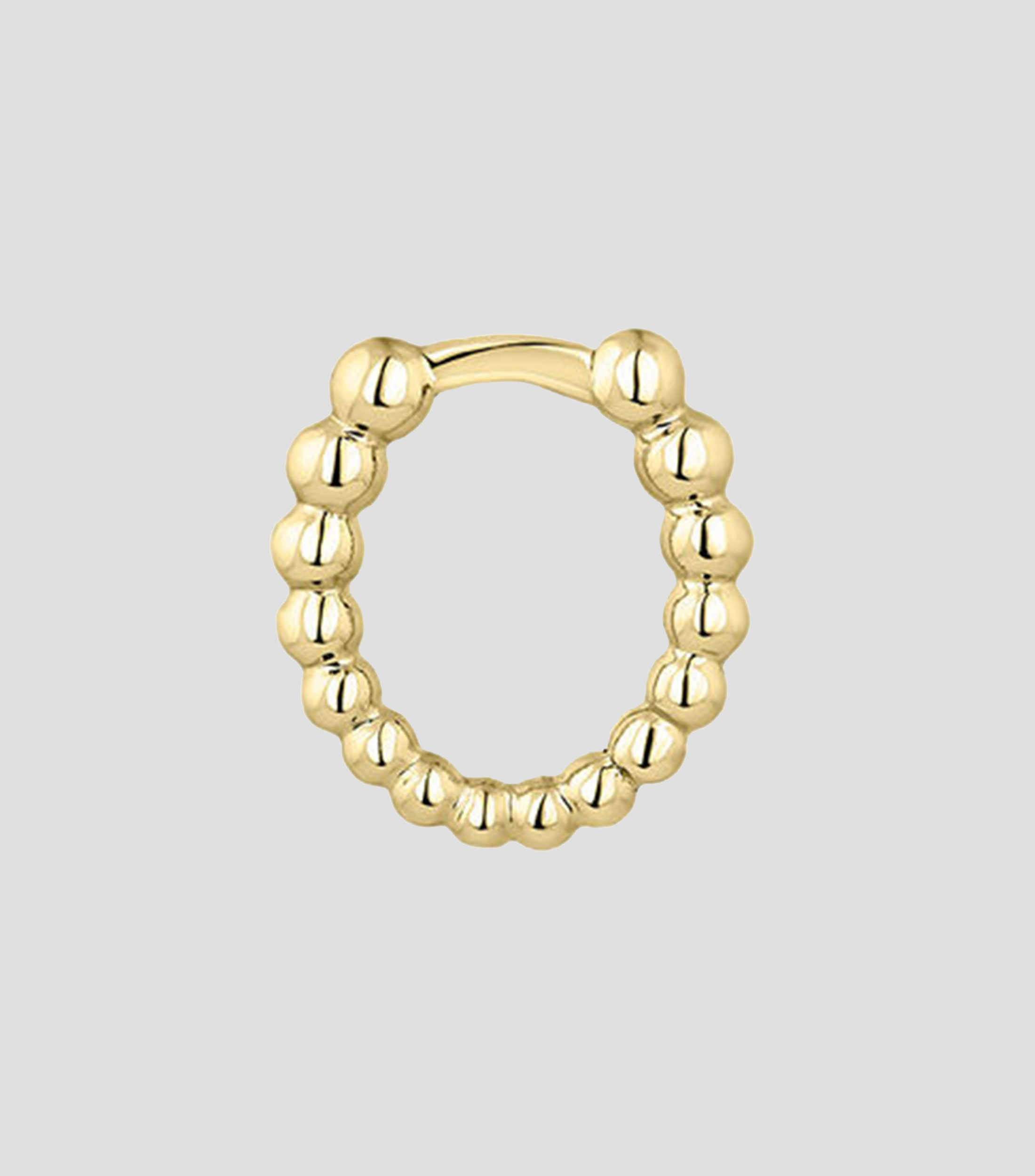 Piercing aro bolitas en oro amarillo de 9 kilates Mujer