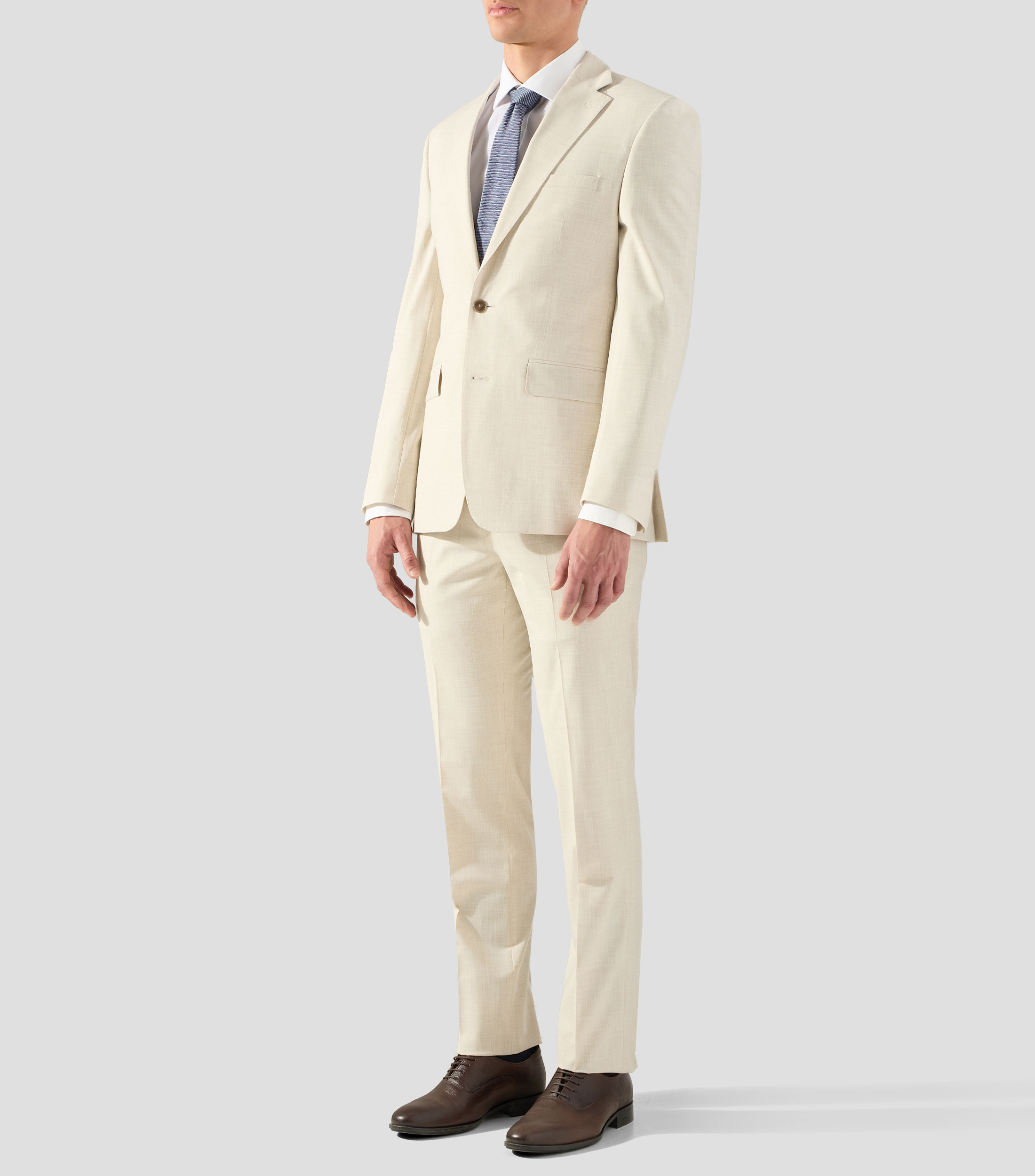 Traje de corte regular jaspeado Hombre
