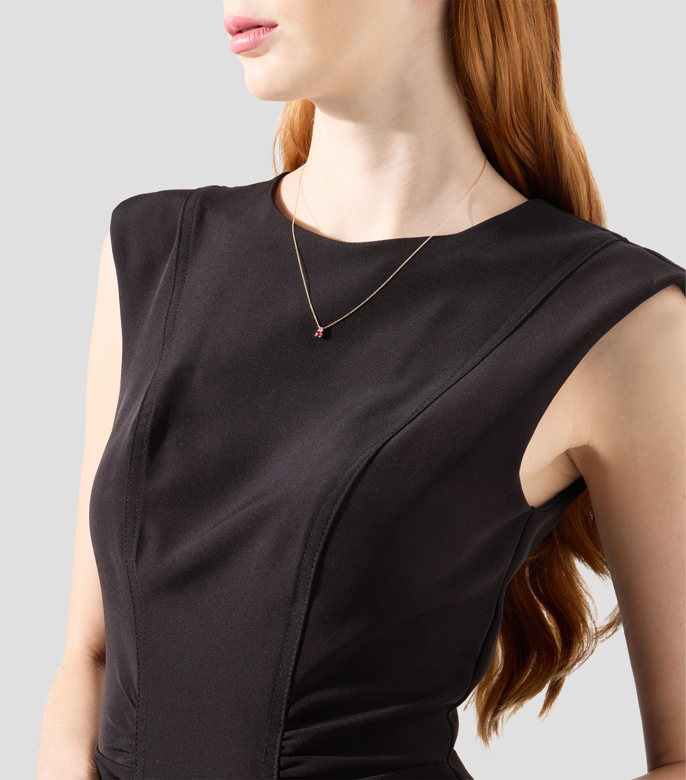 Gargantilla con Rubí y Diamante Mujer