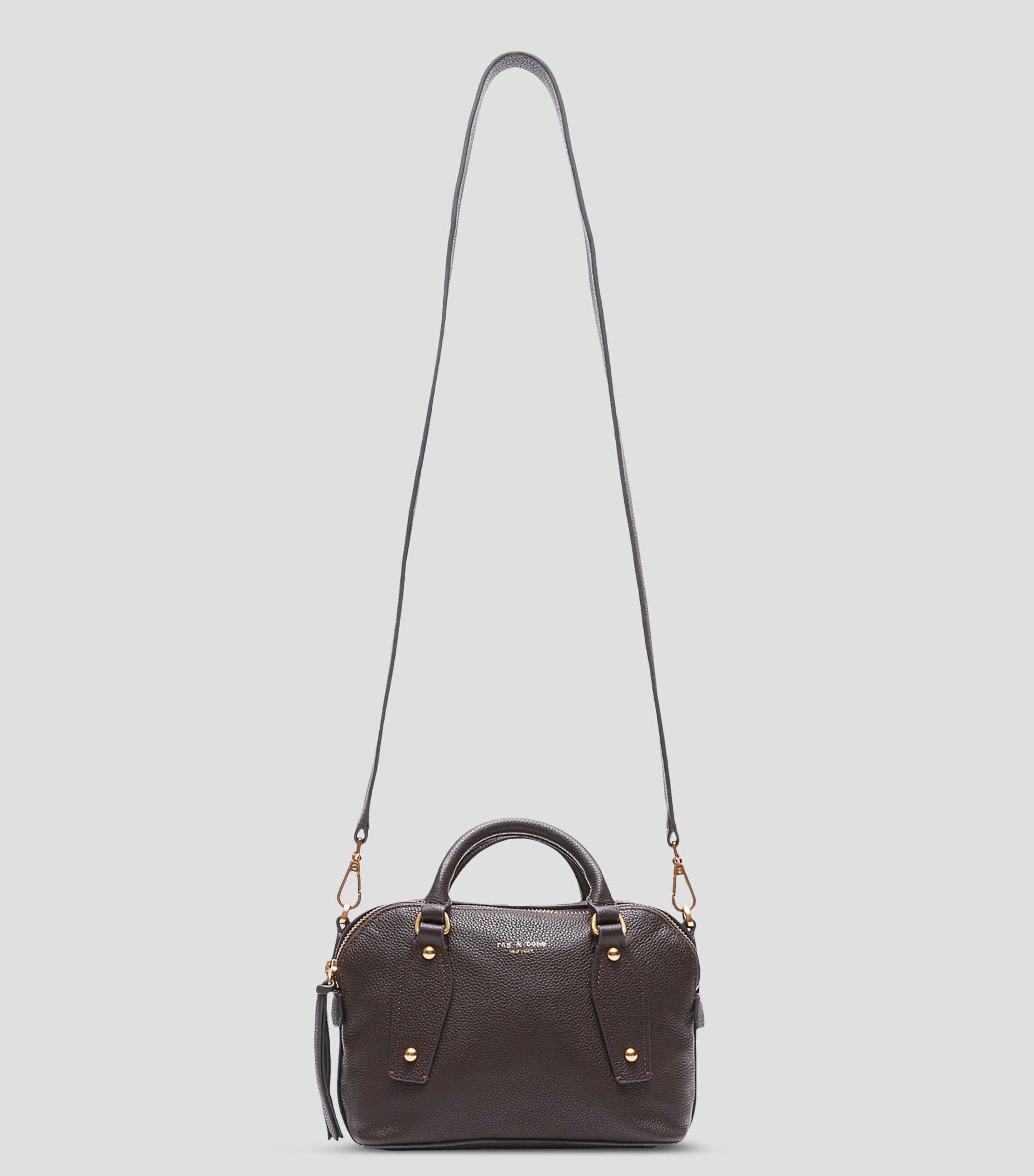 Bolsa satchel granulada Mujer