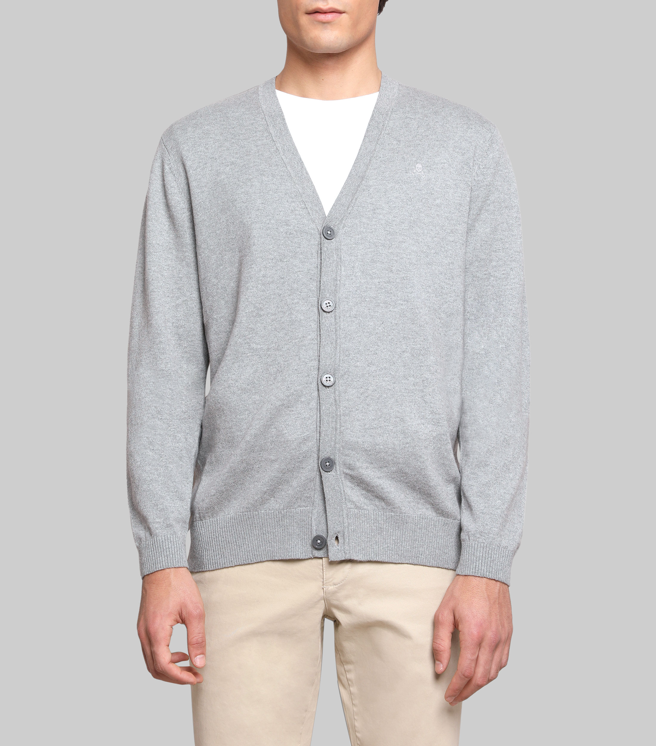 Cardigan jaspeado Hombre