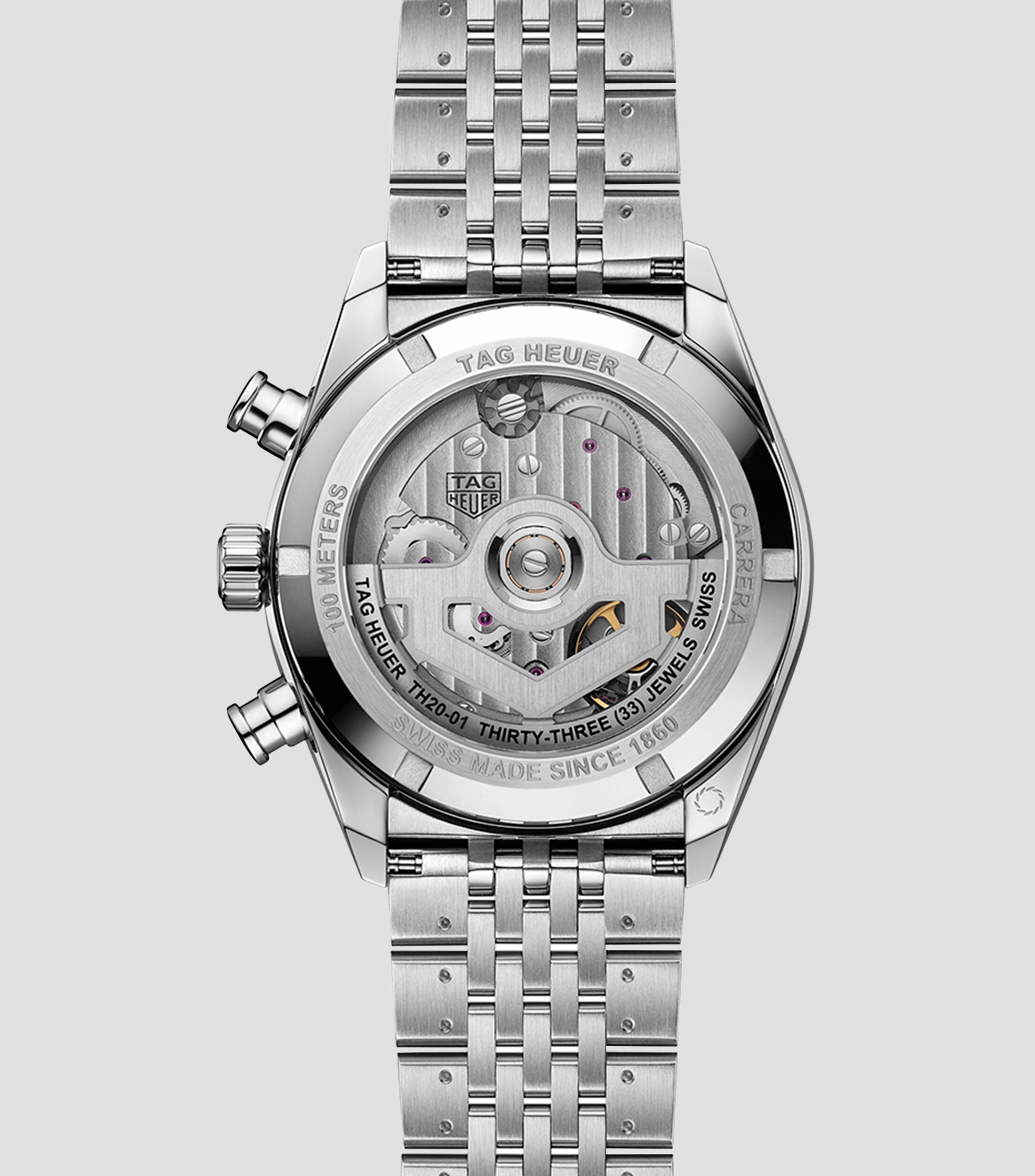 Reloj para hombre Carrera Chronograph Casual Plateado