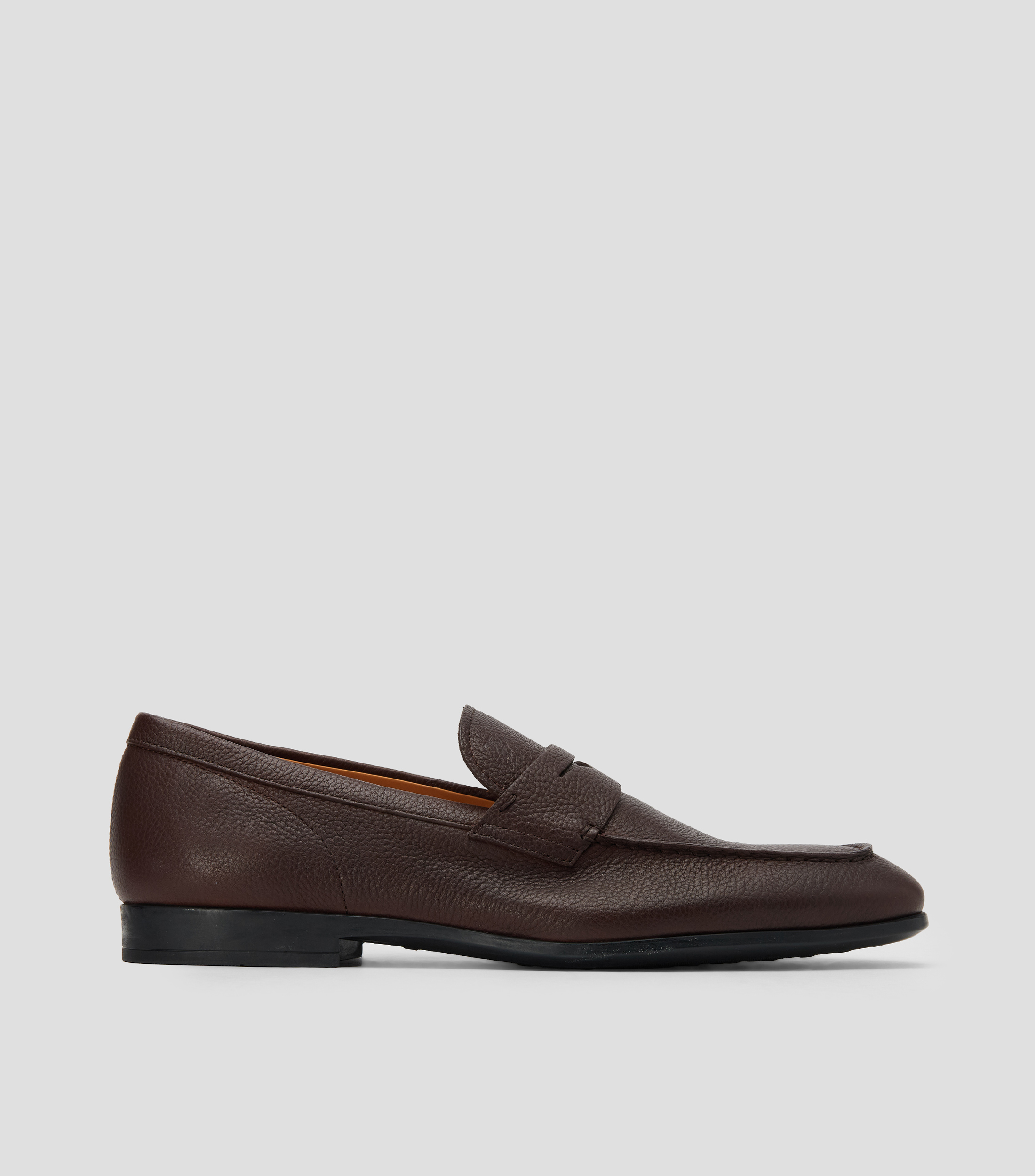 Mocasines en piel con cinta Hombre