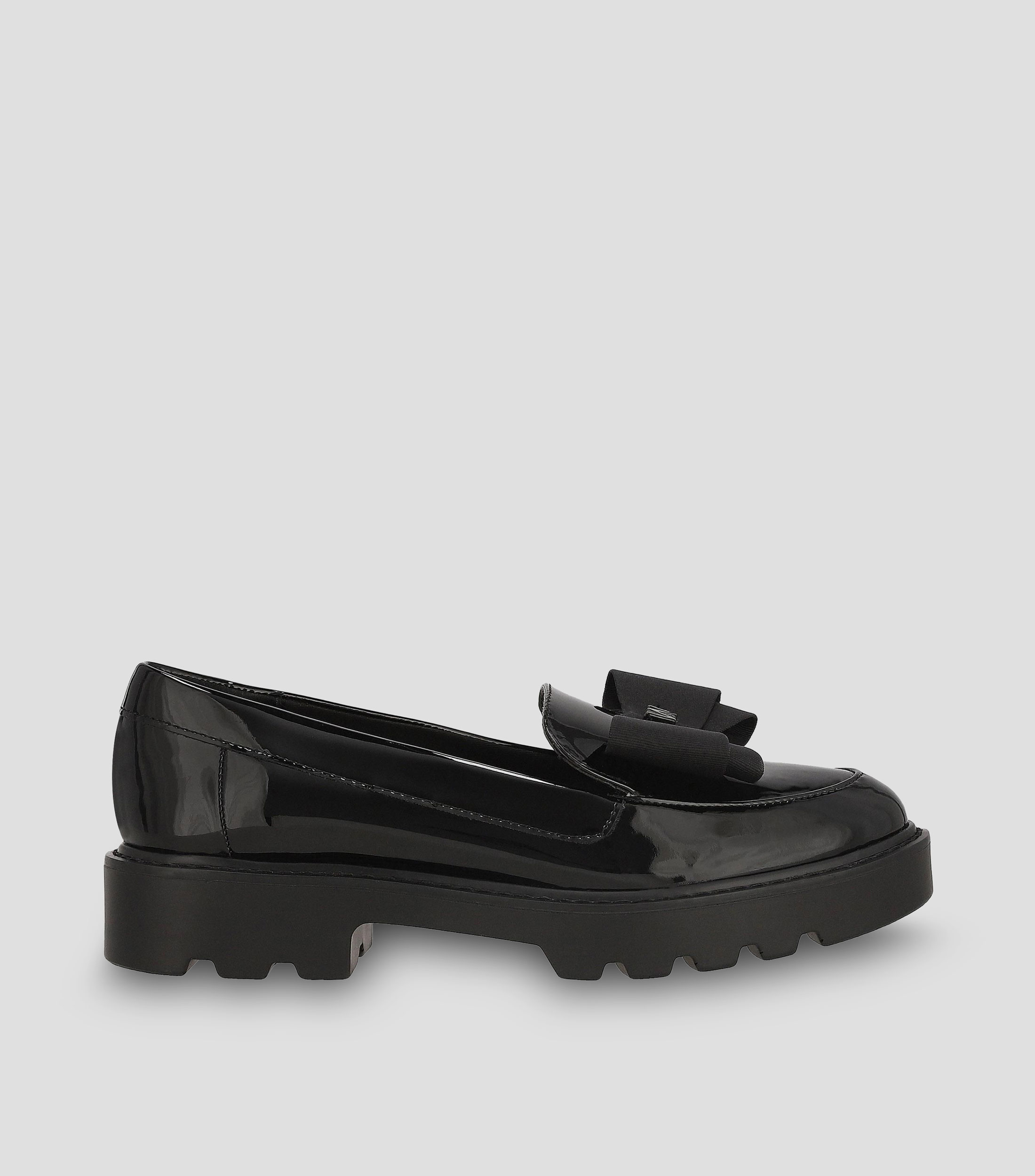 Mocasines casuales tacón bajo ancho Mujer