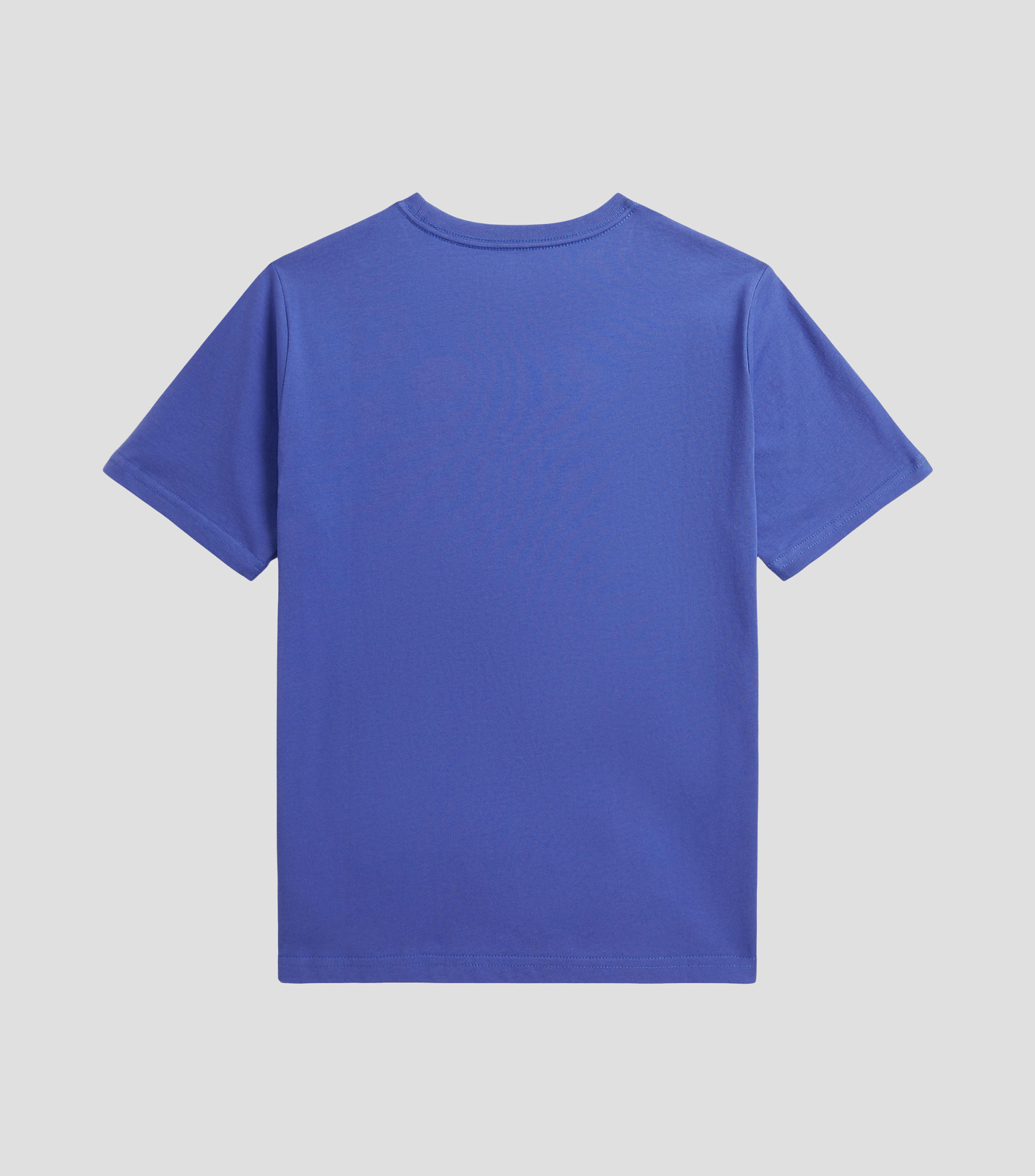 Playera de cuello redondo con manga corta lisa Niño