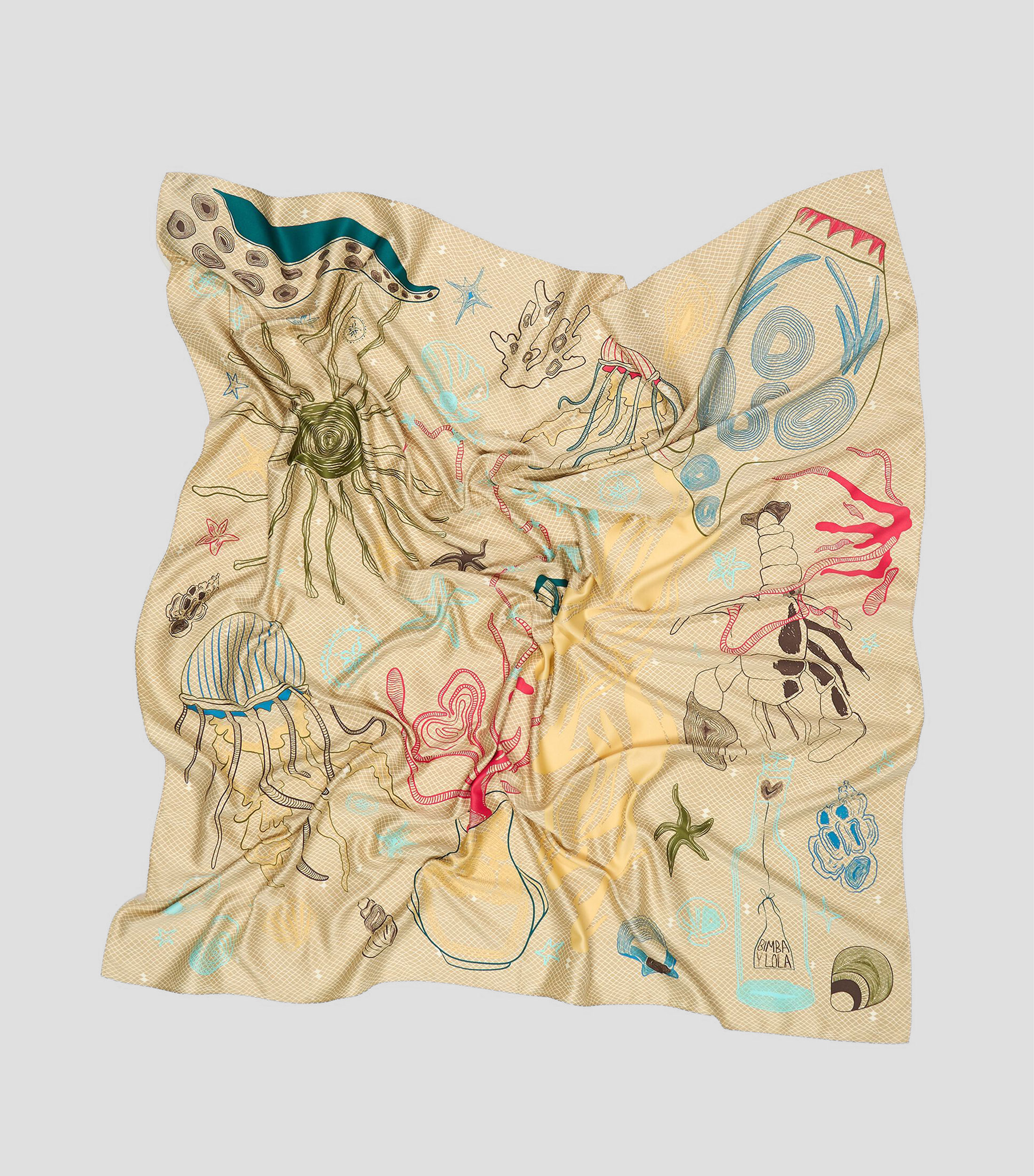 Pañuelo con estampado Mujer