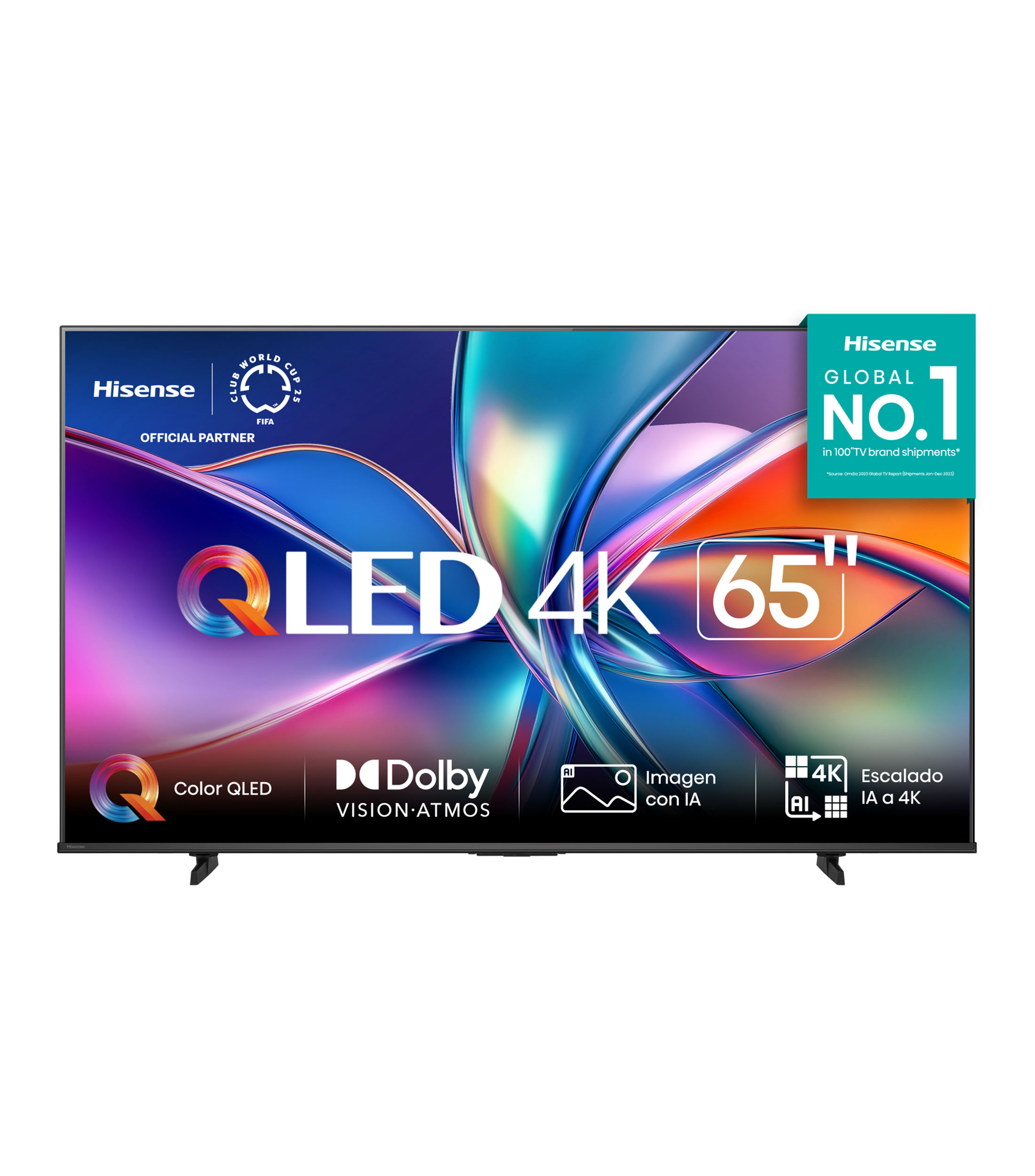 Pantalla 65 Pulgadas, Plana, QLED, 4K, VIDAA, 65QD6QV
