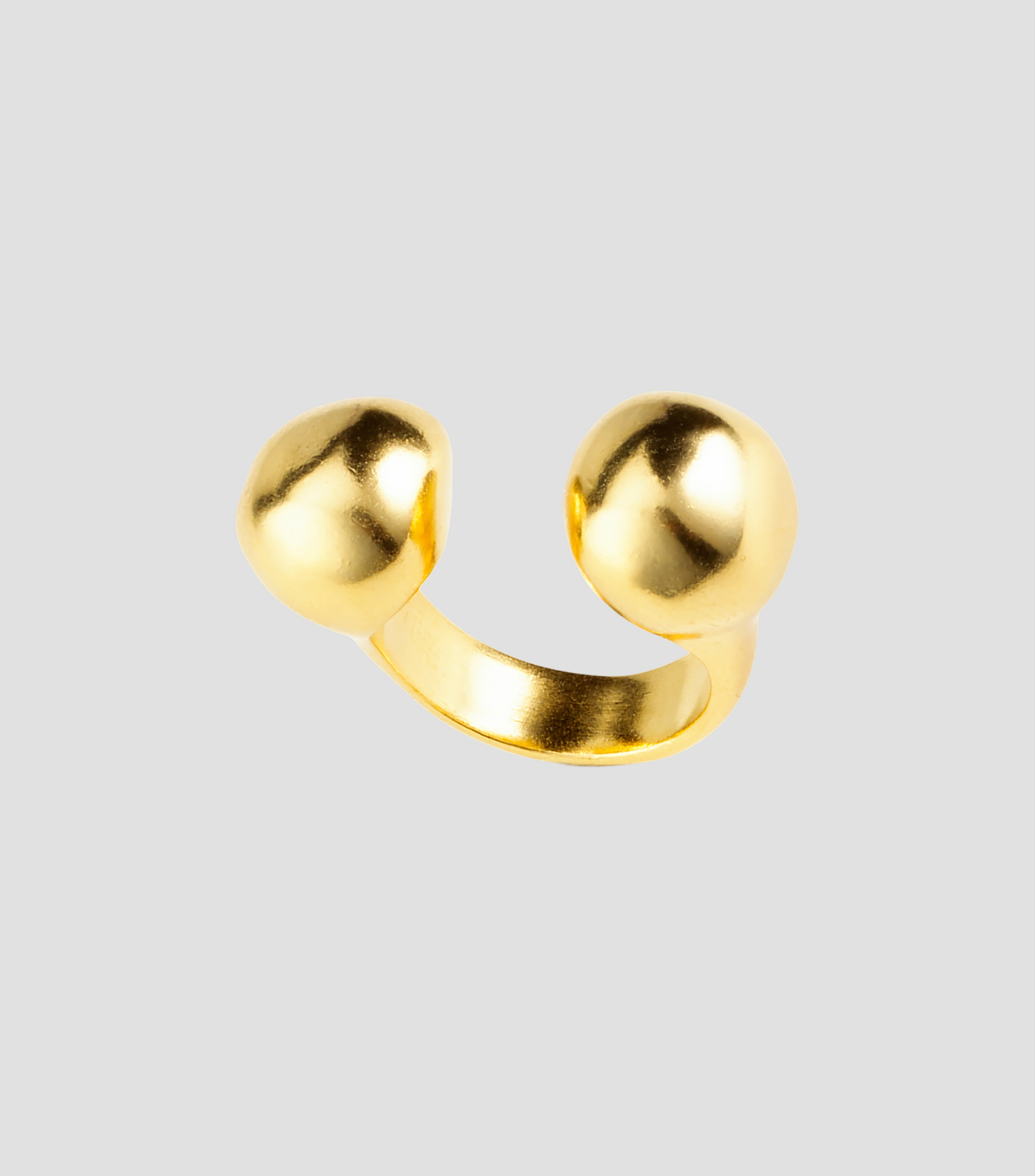 Anillo doble esfera Mujer