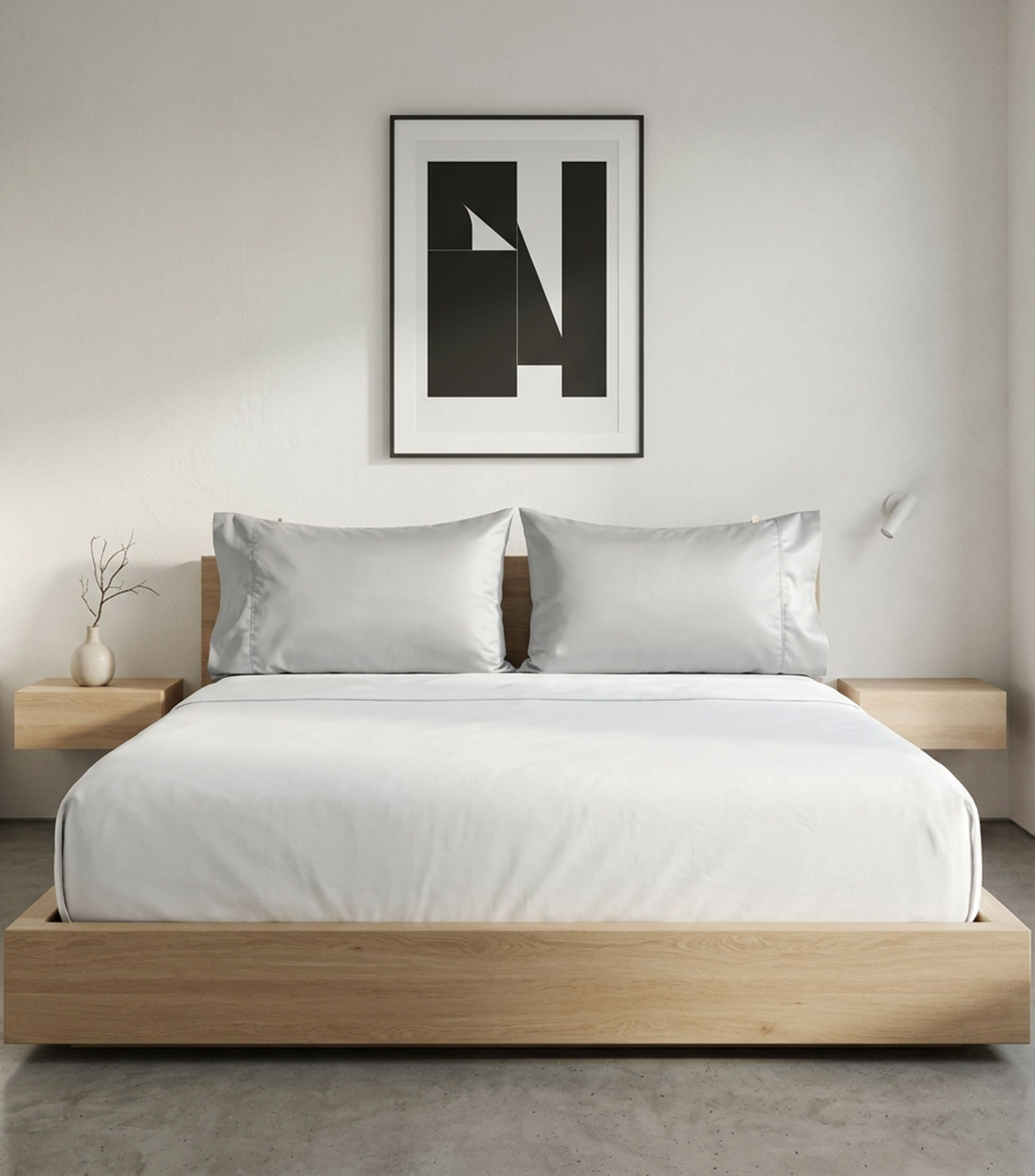 Juego de Fundas para Almohada King Size de Algodón