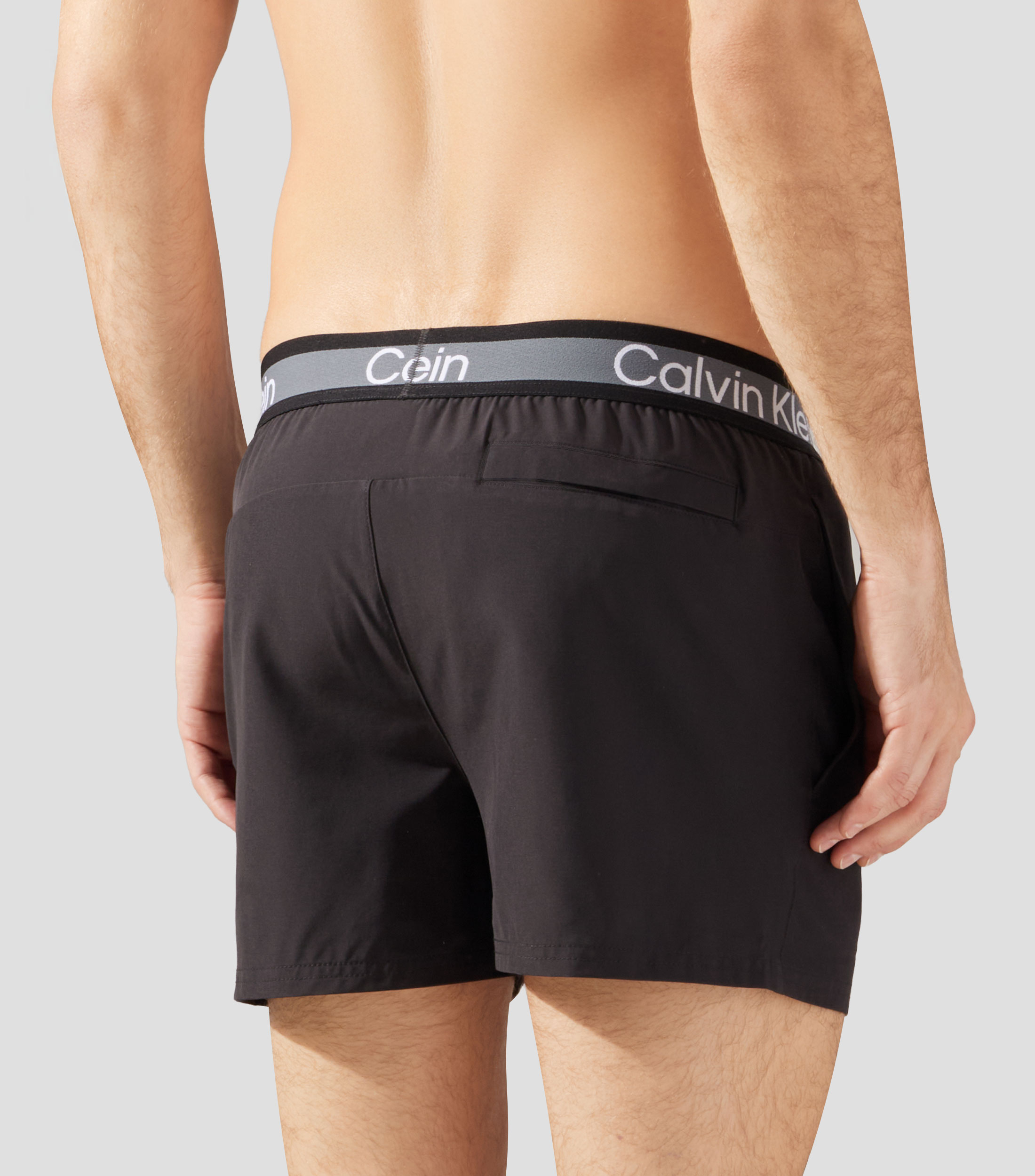 Traje de baño corto liso Hombre