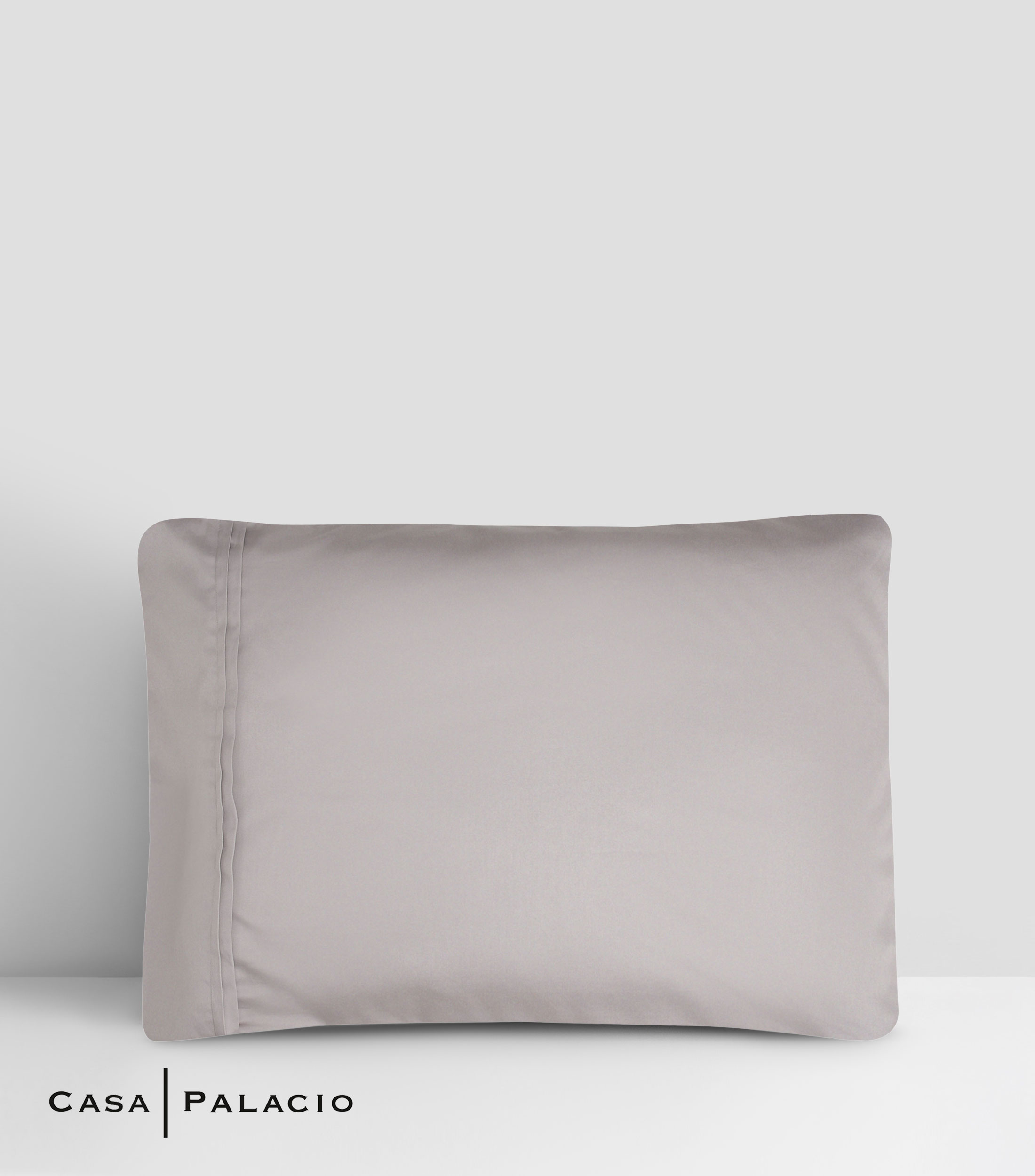 Juego de Fundas para Almohada Estándar de Algodón Pireo Grises
