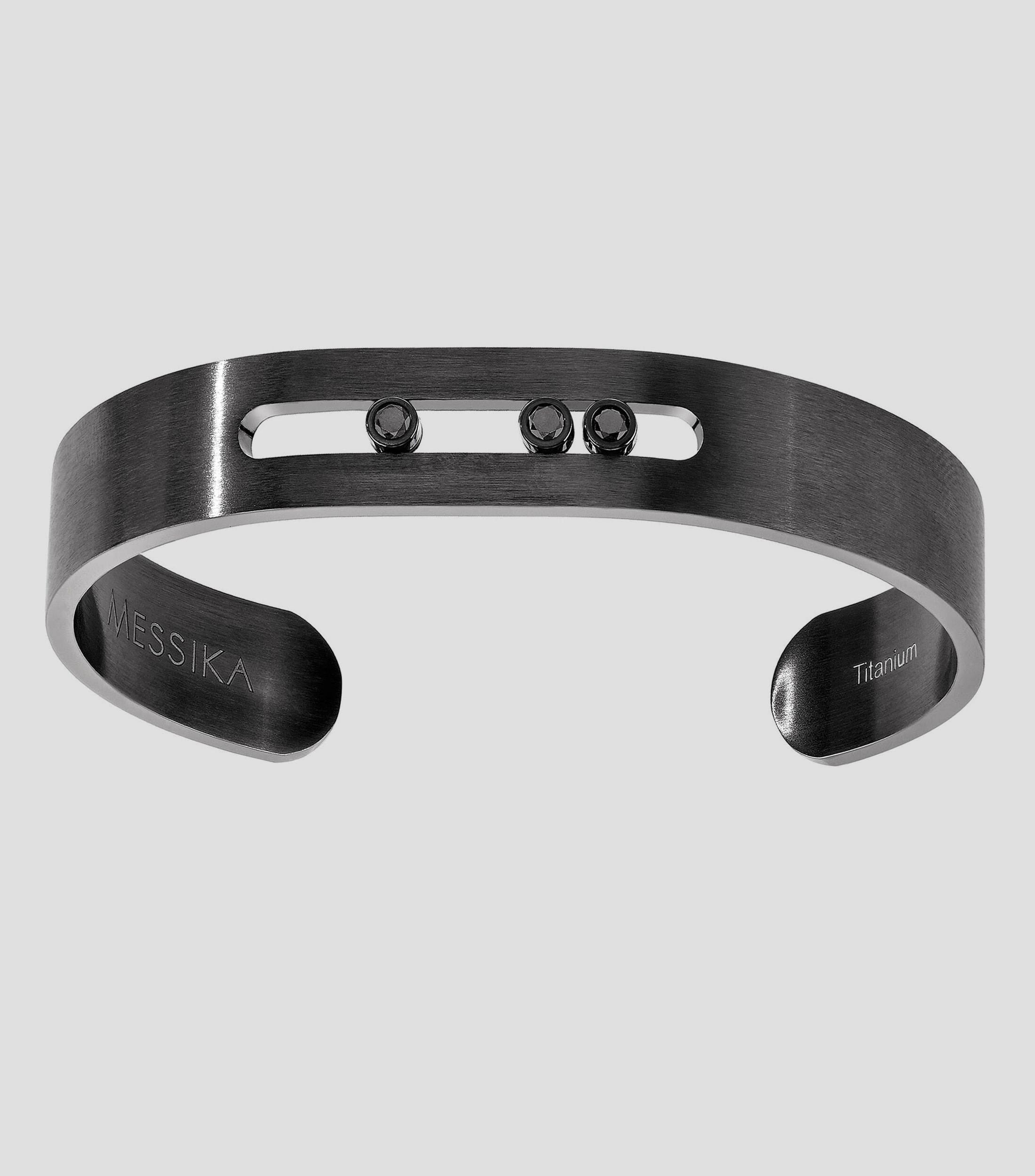 Brazalete con diamantes Move Titanium Hombre