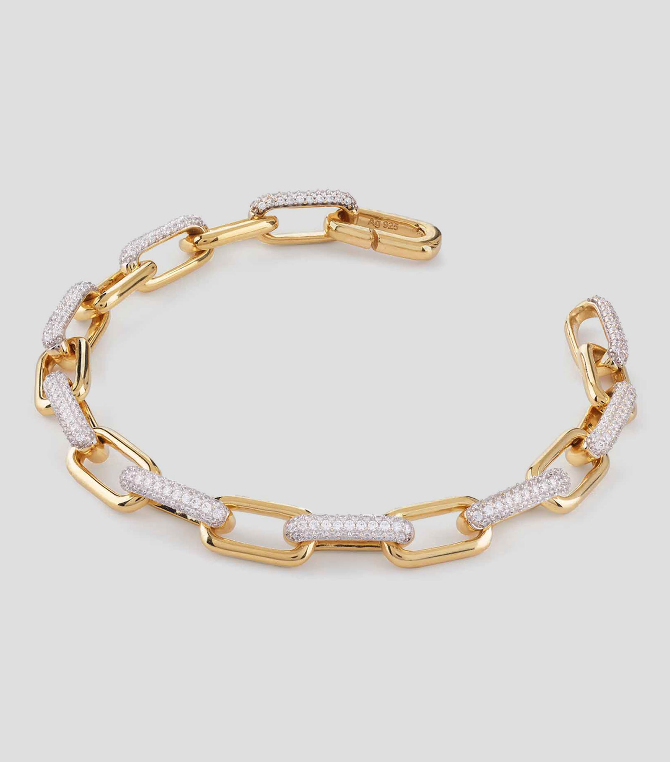 Brazalete en Plata .925 con Eslabones Mujer