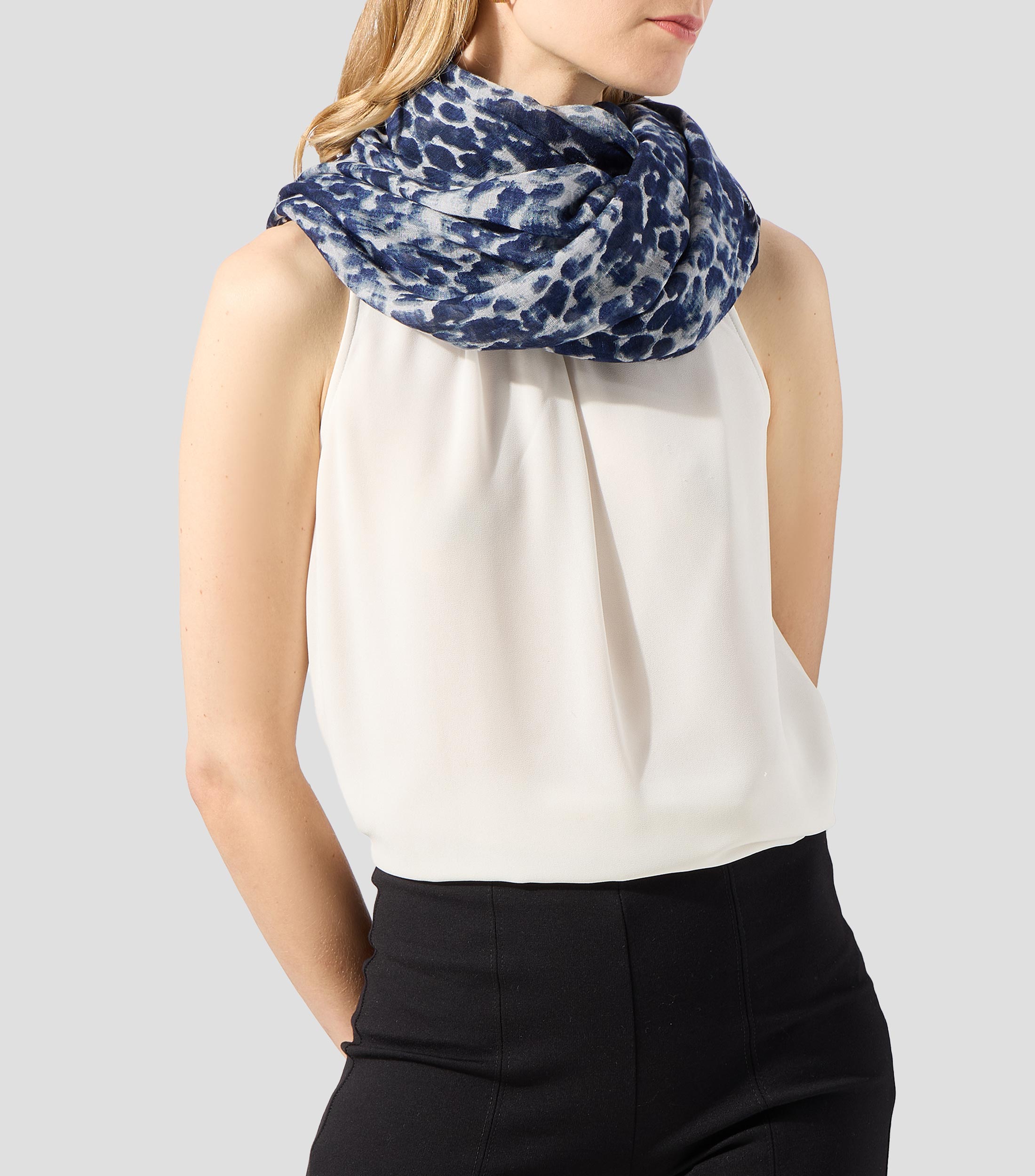 Foulard multicolor estampado Mujer