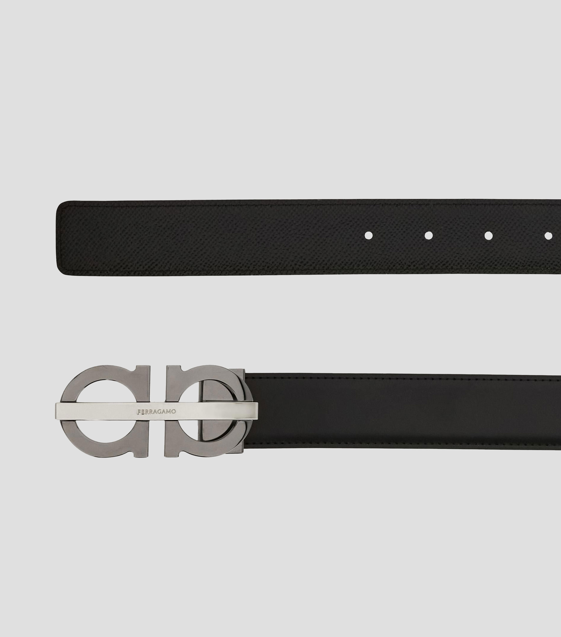 Cinturón reversible y ajustable Gancini Hombre