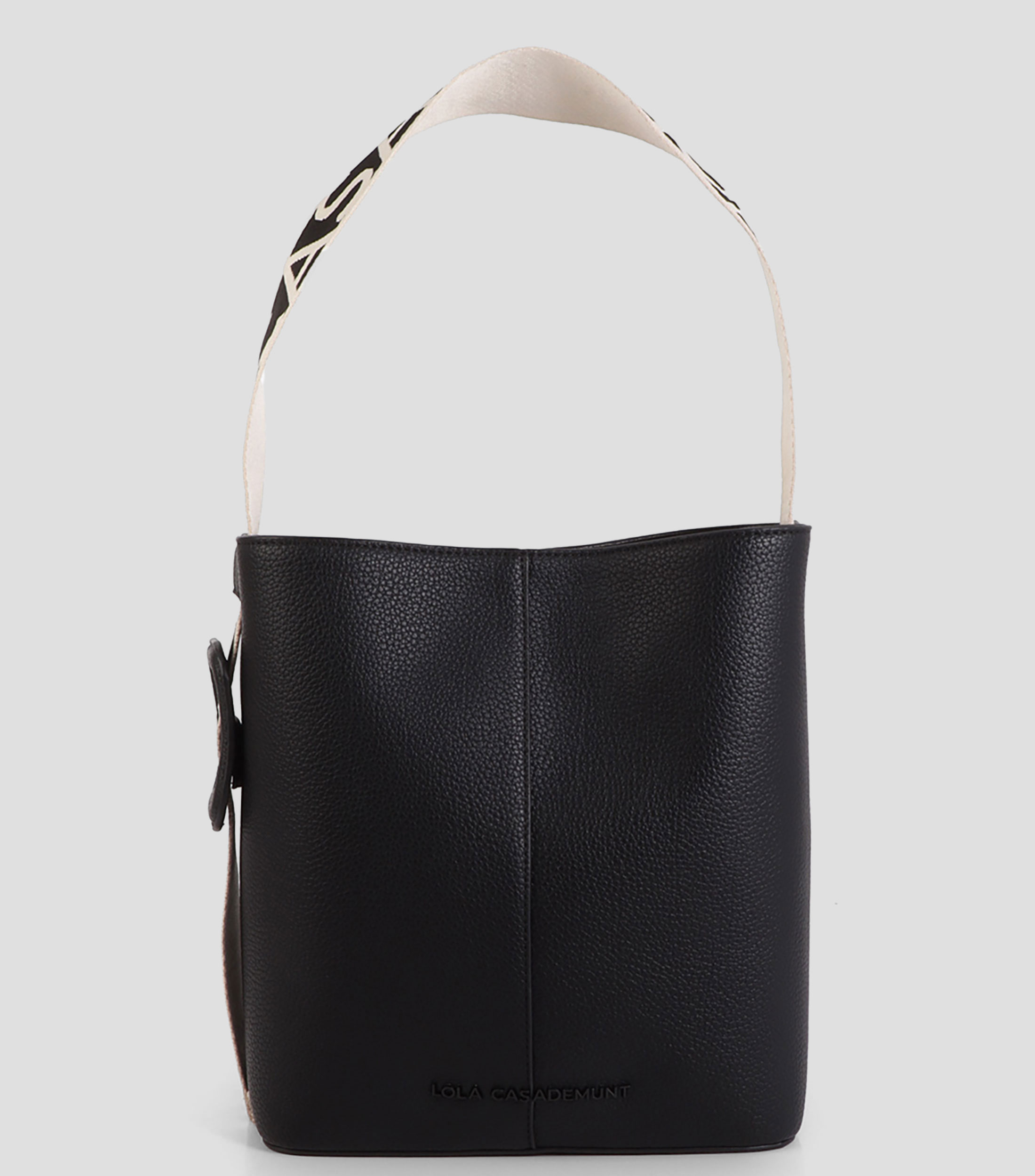 Bolsa tote negra lisa Mujer