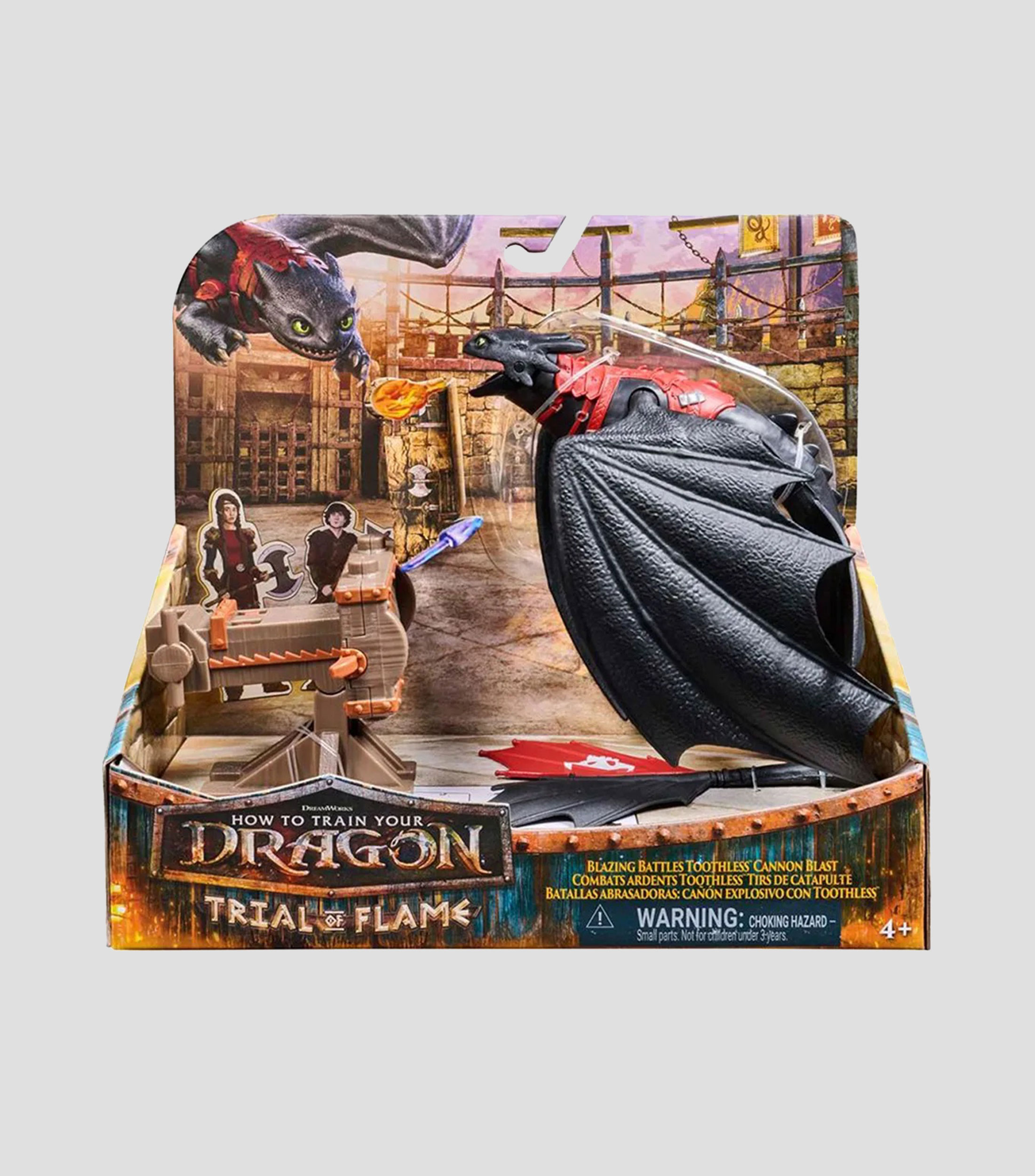 Figura de acción Cómo entrenar a tu dragón - Chimuelo: Prueba de fuego