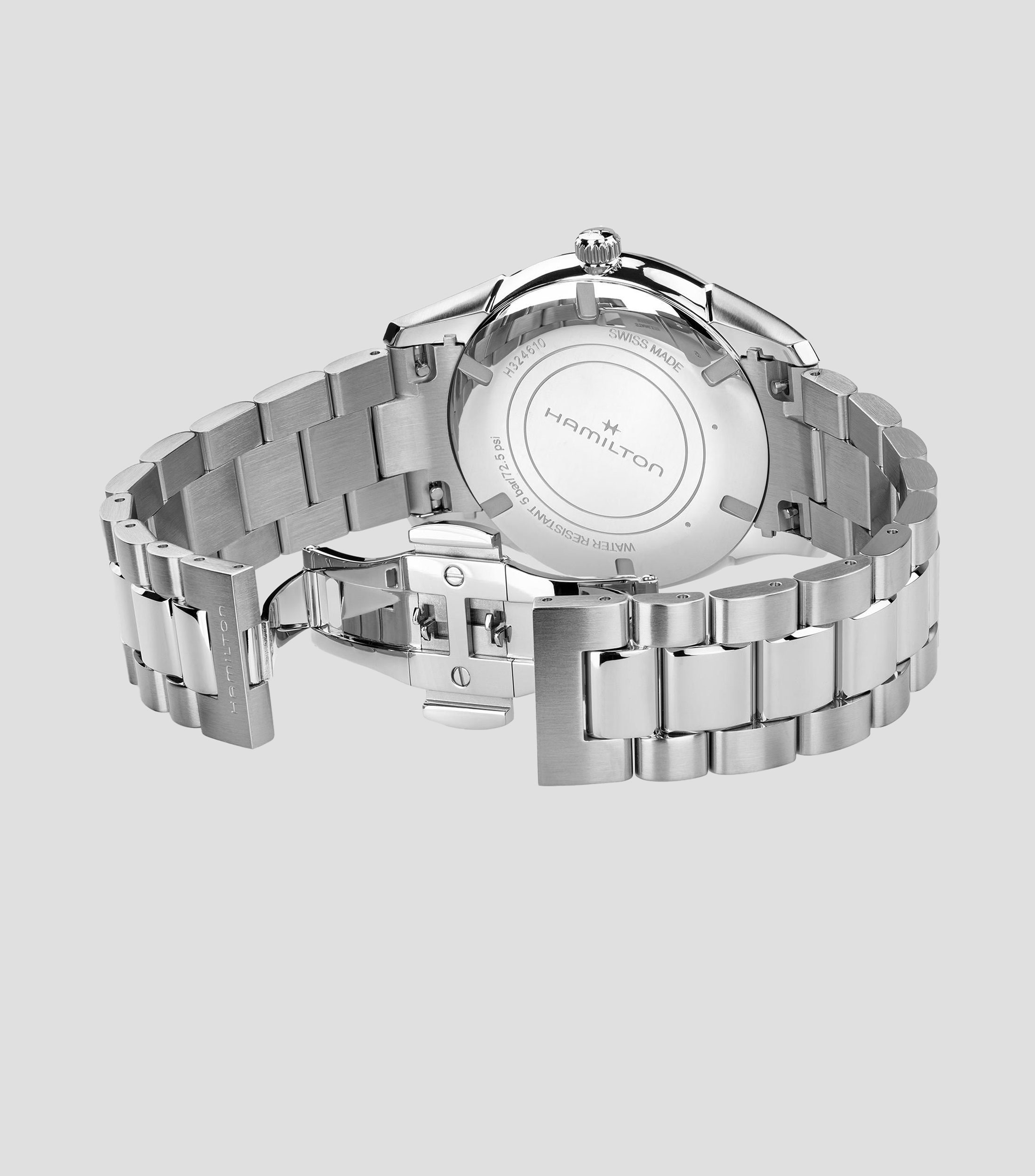 Reloj Unisex Jazzmaster Quartz casual, Plateado