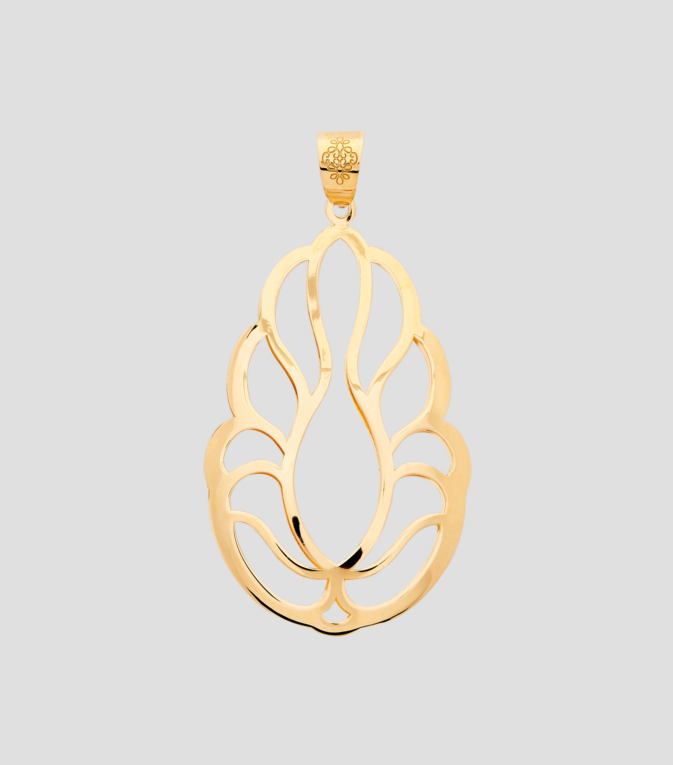 Dije en plata Hoja Mujer